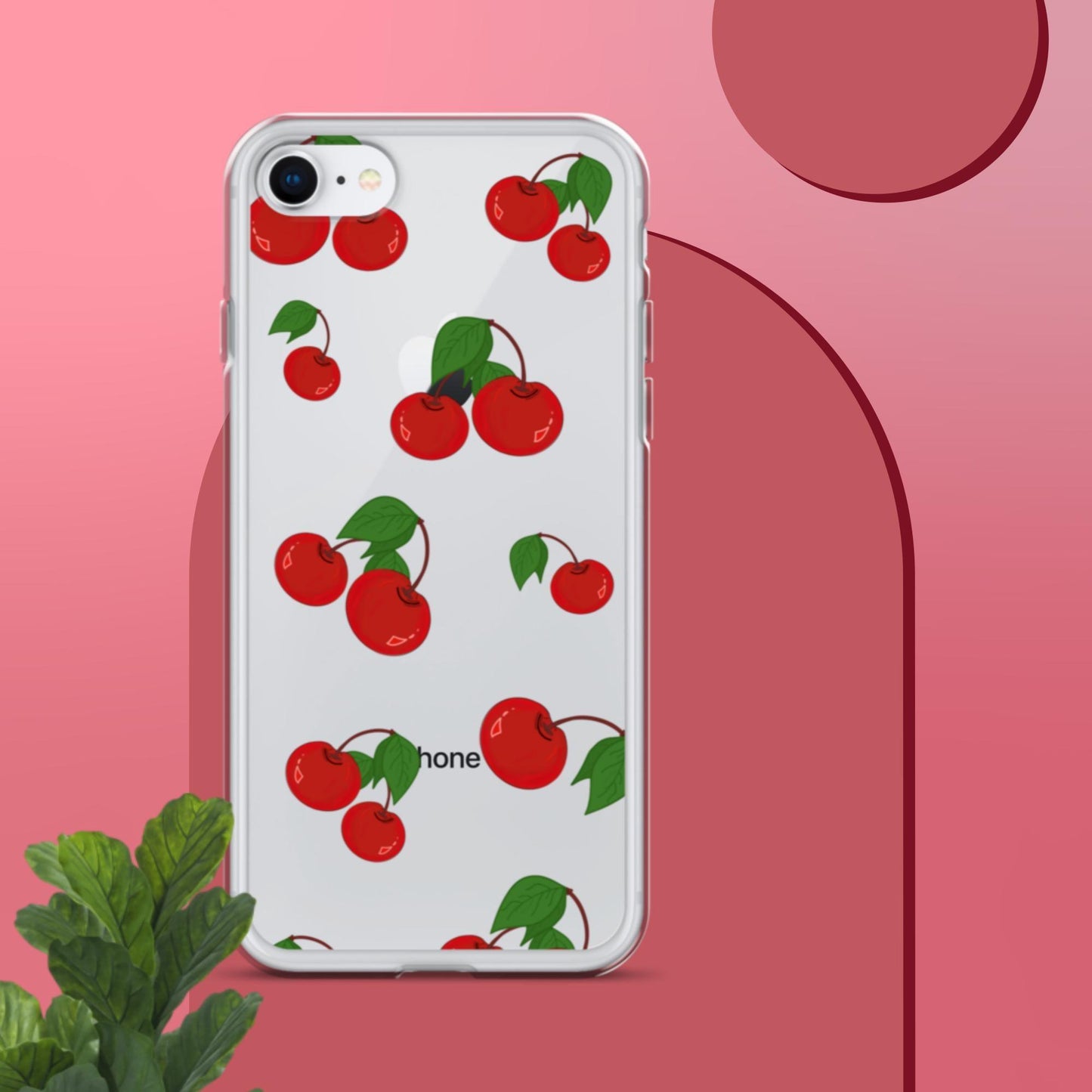 Cherry Summer-Fruits Clear Case for iPhone® - Clover Collection Shop