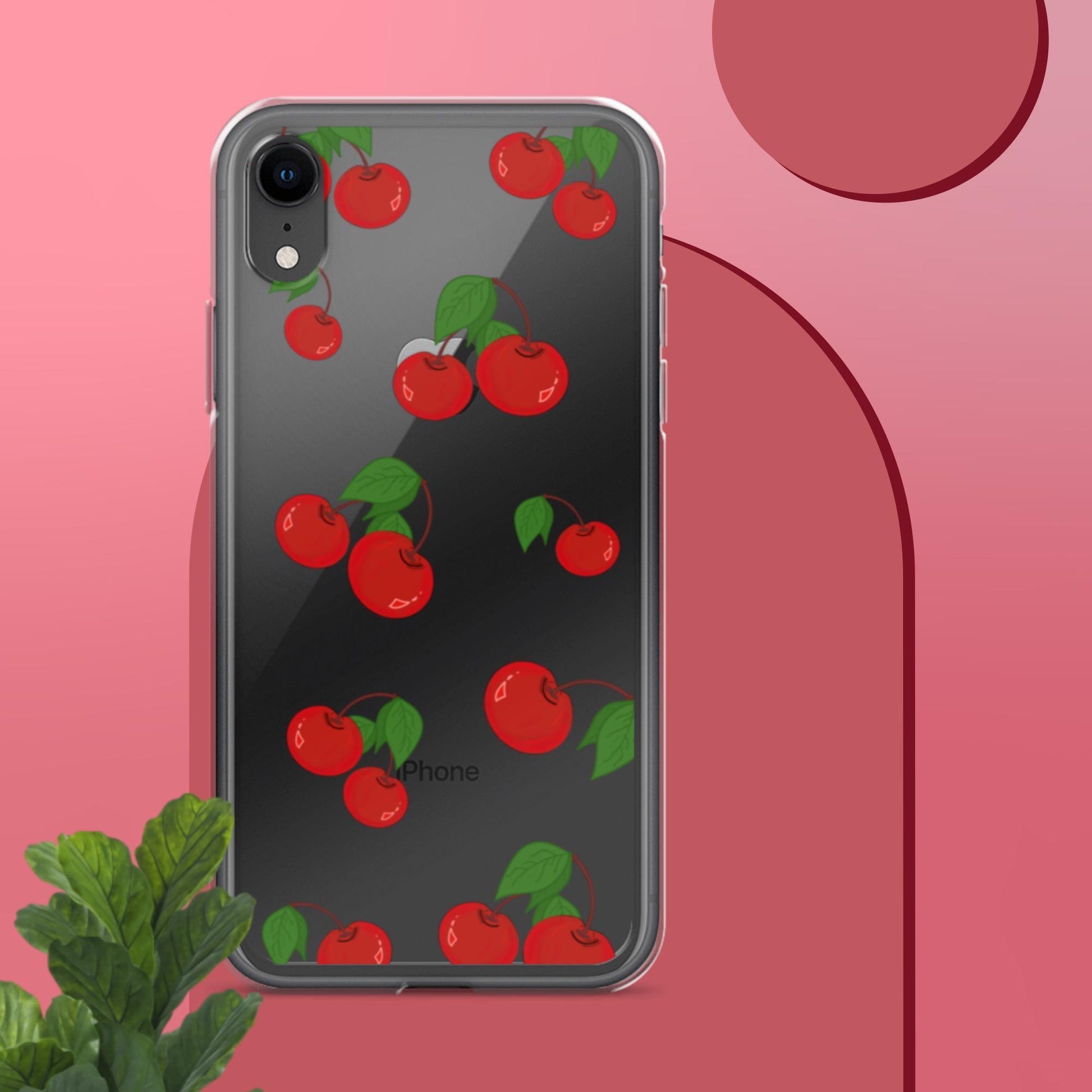 Cherry Summer-Fruits Clear Case for iPhone® - Clover Collection Shop