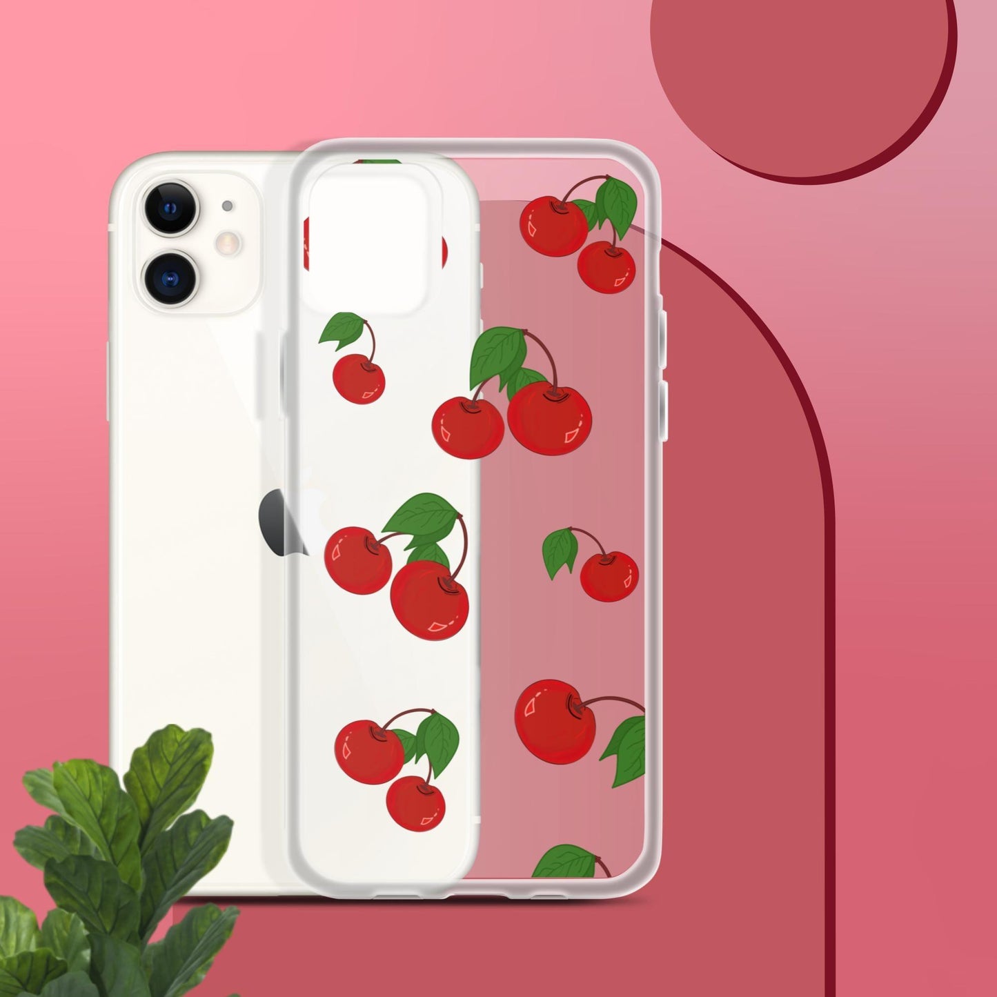 Cherry Summer-Fruits Clear Case for iPhone® - Clover Collection Shop