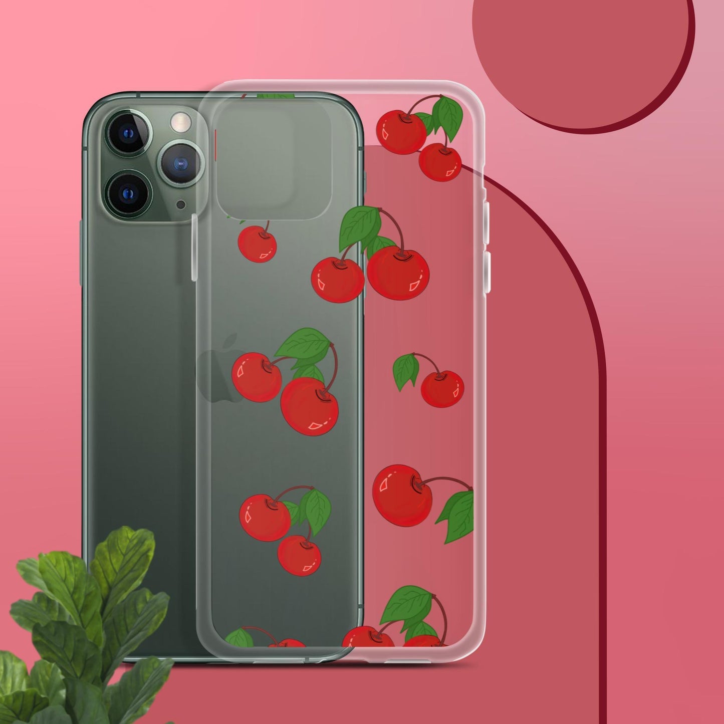 Cherry Summer-Fruits Clear Case for iPhone® - Clover Collection Shop