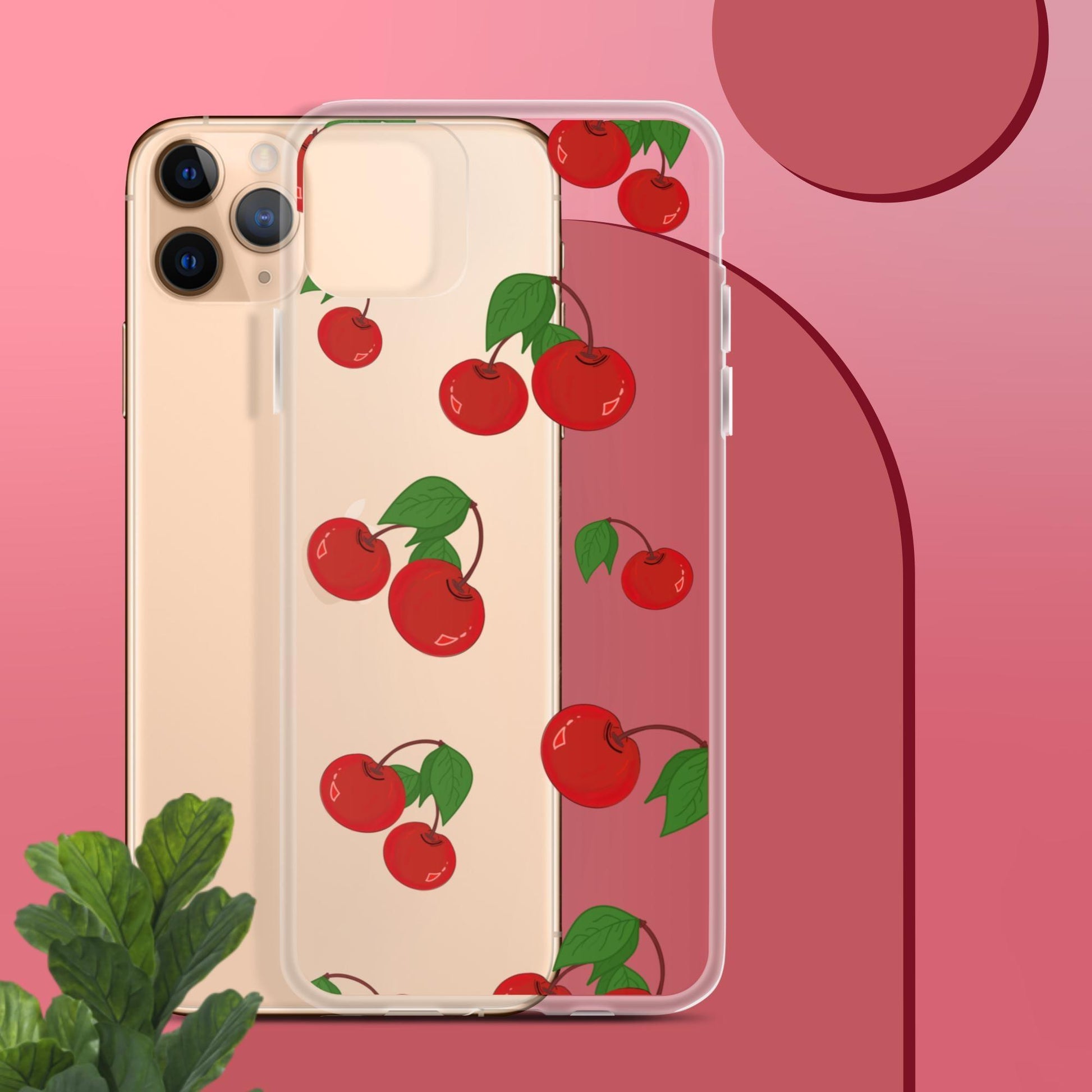 Cherry Summer-Fruits Clear Case for iPhone® - Clover Collection Shop