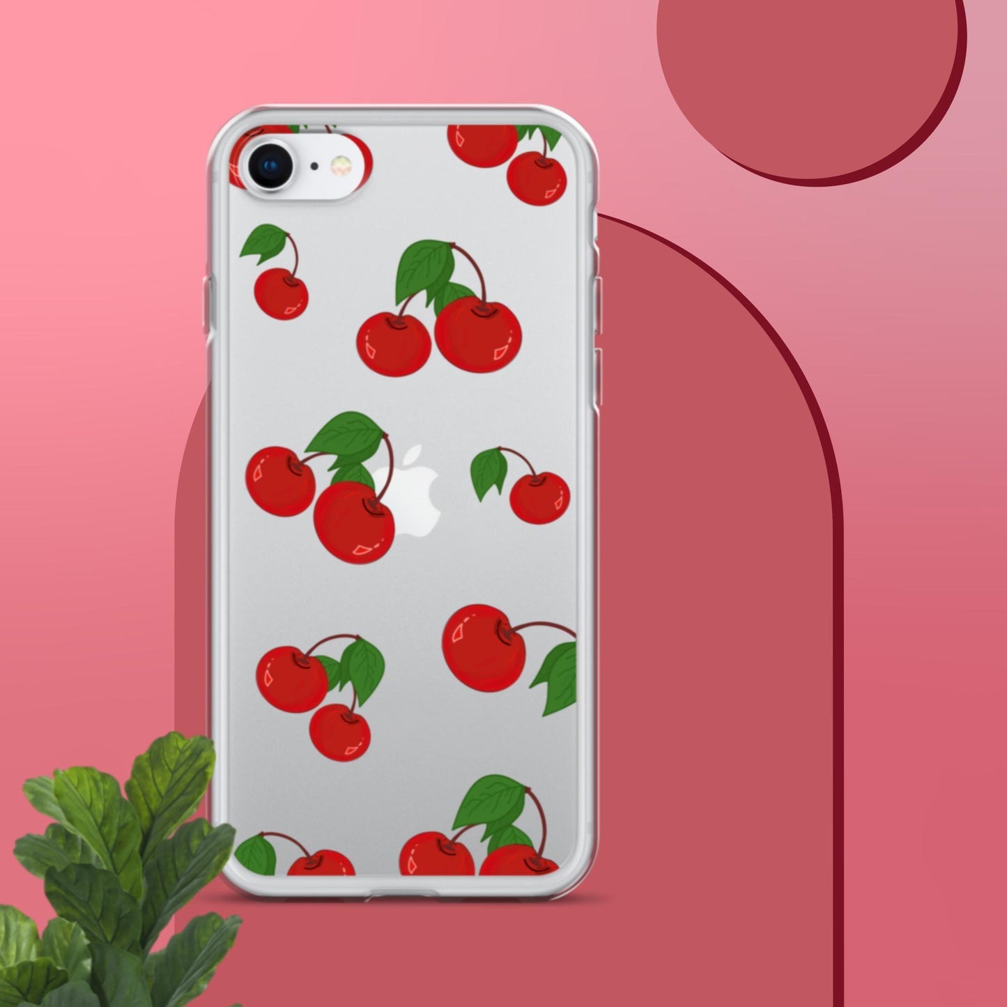 Cherry Summer-Fruits Clear Case for iPhone® - Clover Collection Shop