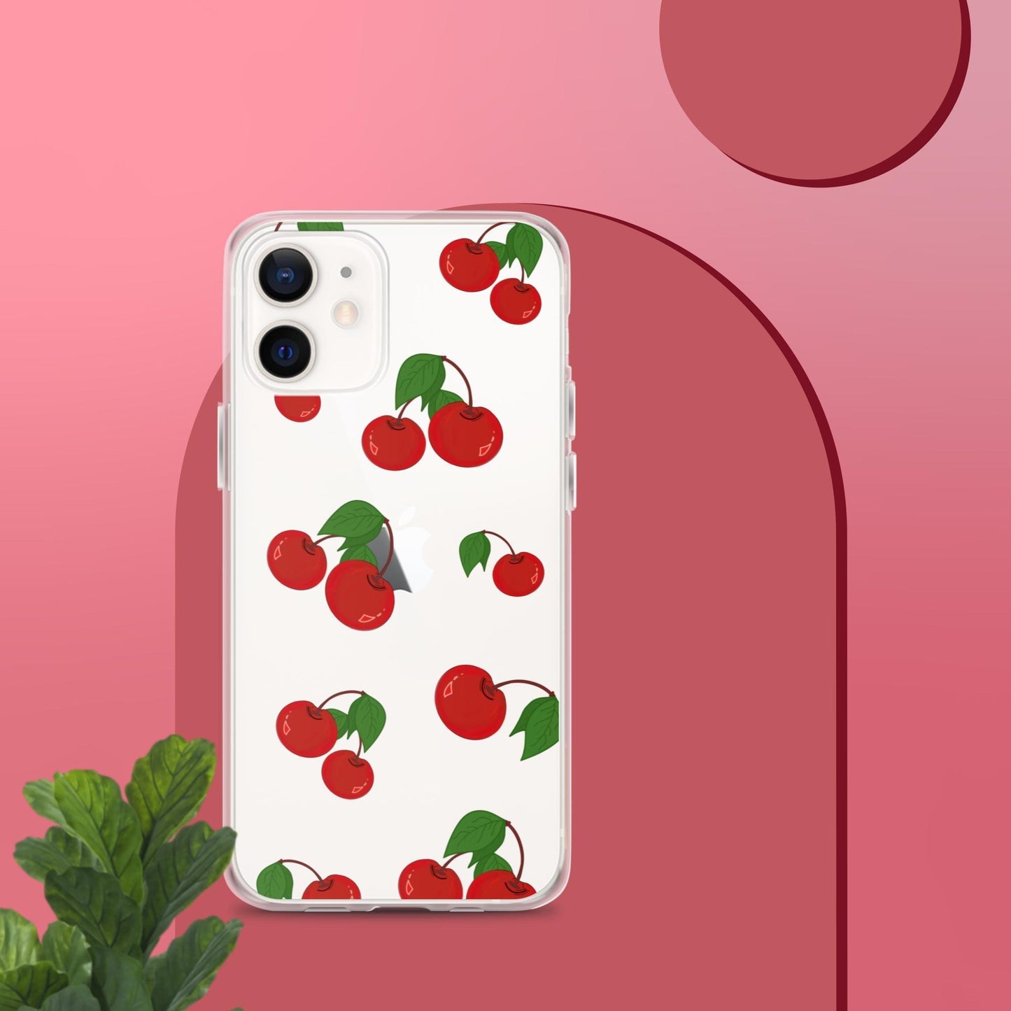 Cherry Summer-Fruits Clear Case for iPhone® - Clover Collection Shop