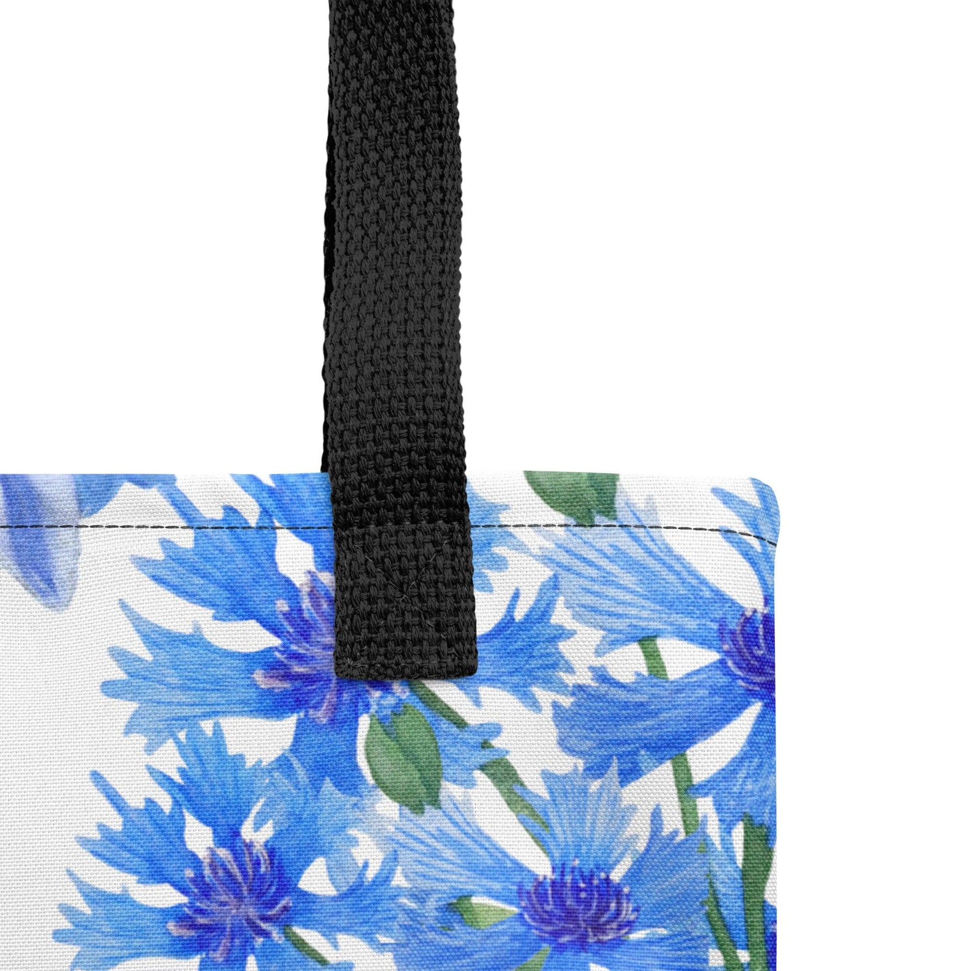 Cornflower (Estonia) Flower Market Premium Tote Bag - Clover Collection Shop