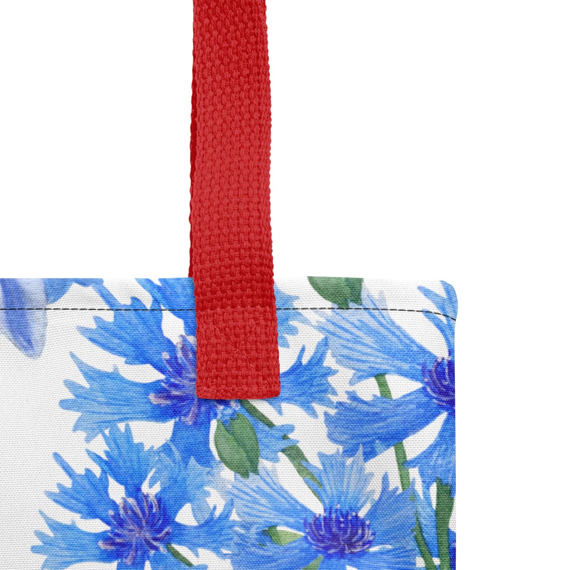 Cornflower (Estonia) Flower Market Premium Tote Bag - Clover Collection Shop