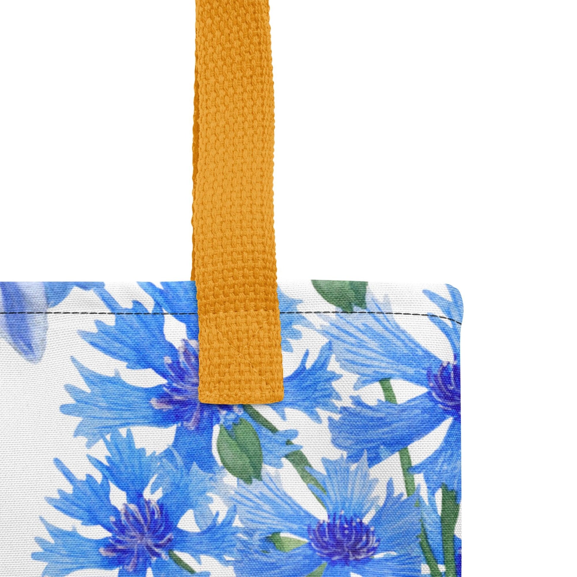 Cornflower (Estonia) Flower Market Premium Tote Bag - Clover Collection Shop