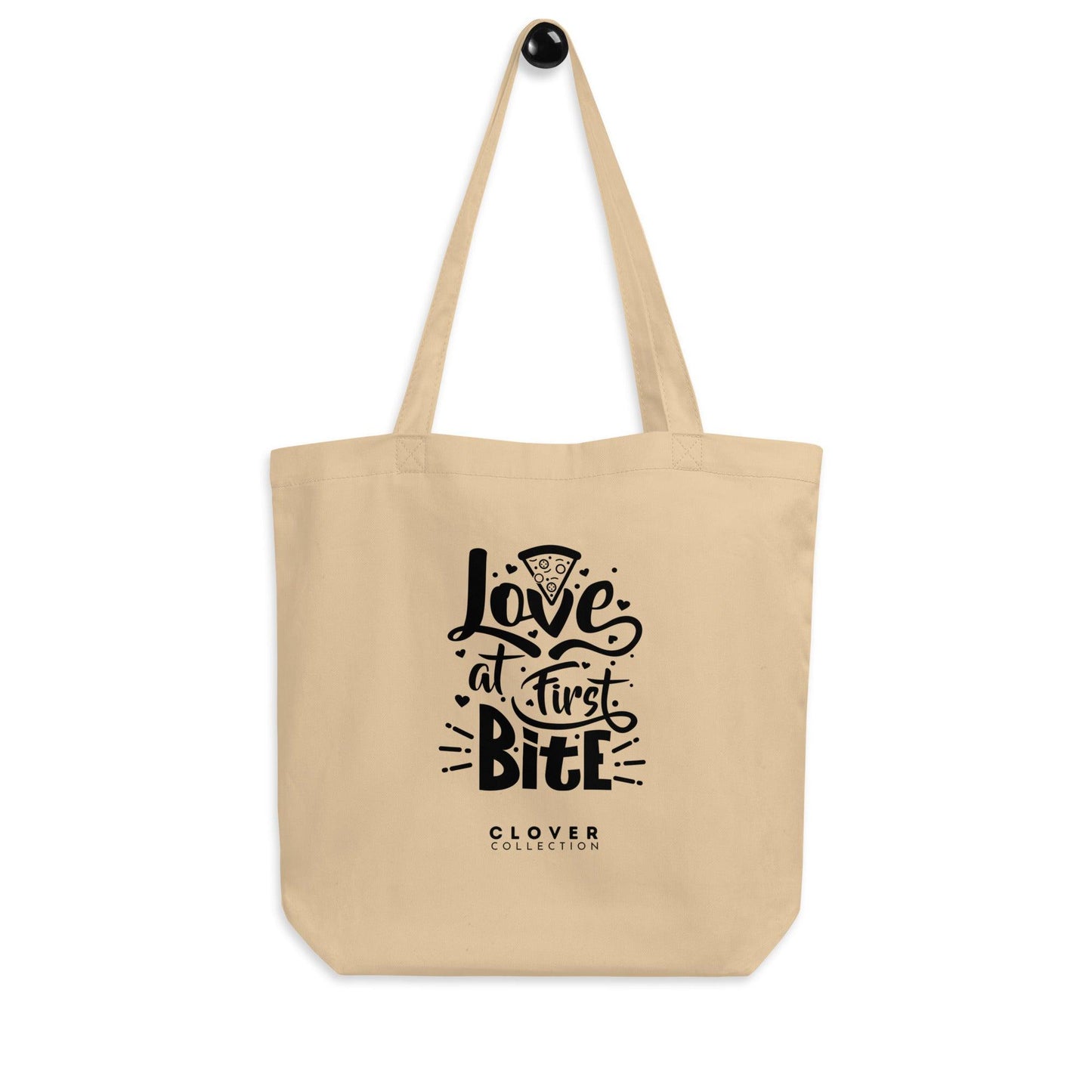 Eco Tote Bag “Love at First Bite” - Clover Collection Shop