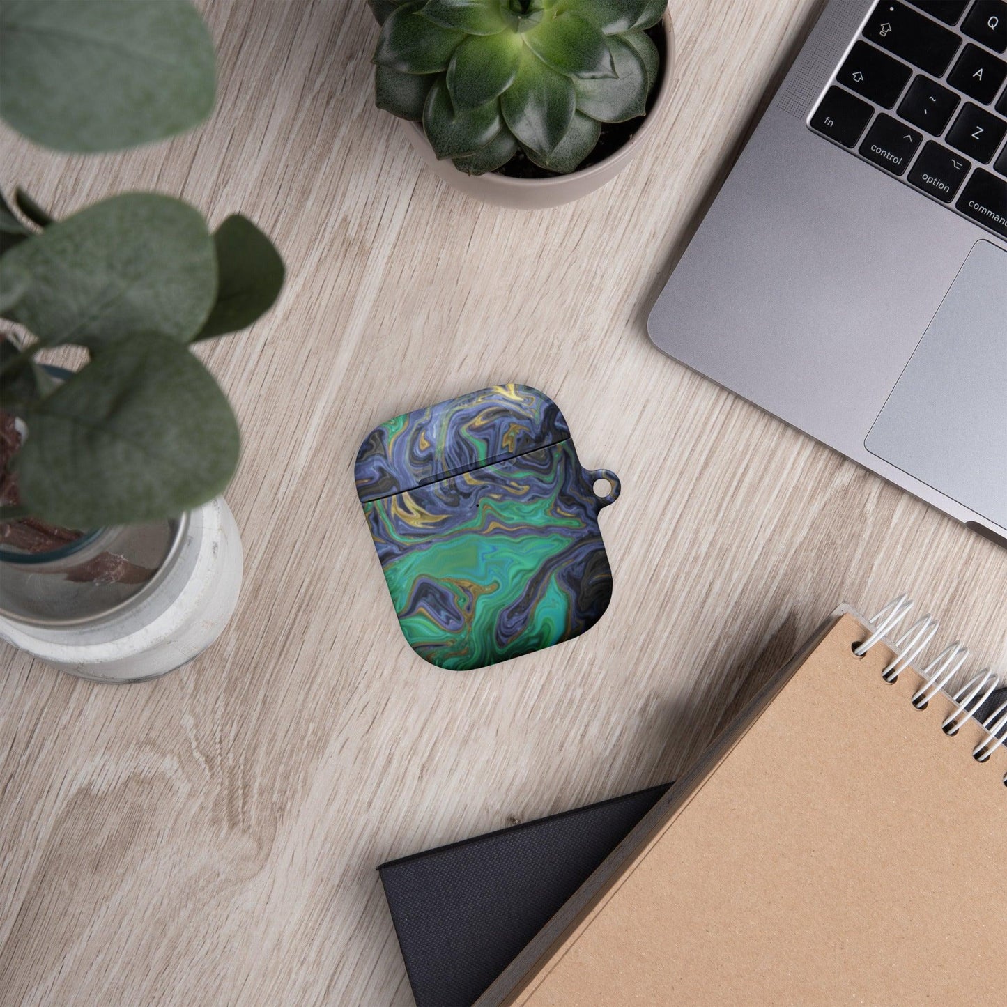 Emerald Green Marble AirPods® Case - Clover Collection Shop