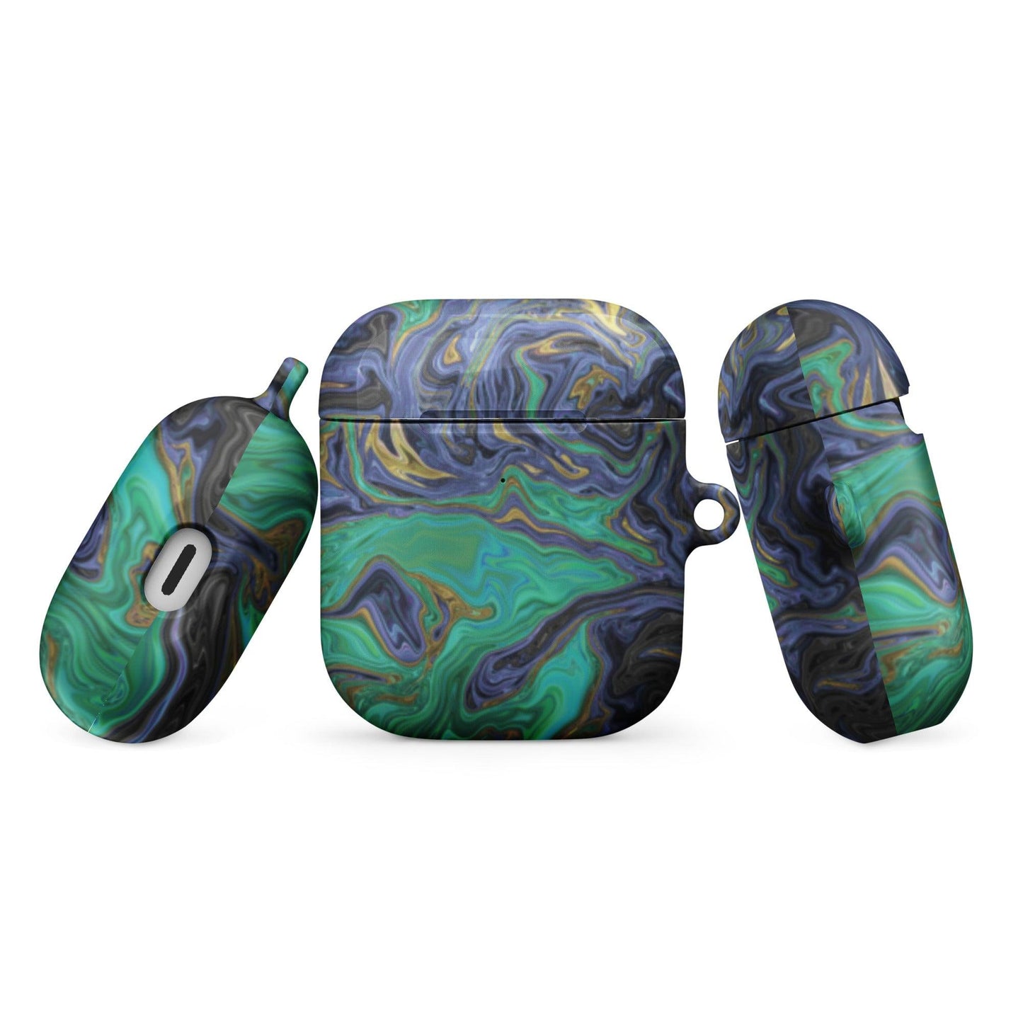 Emerald Green Marble AirPods® Case - Clover Collection Shop