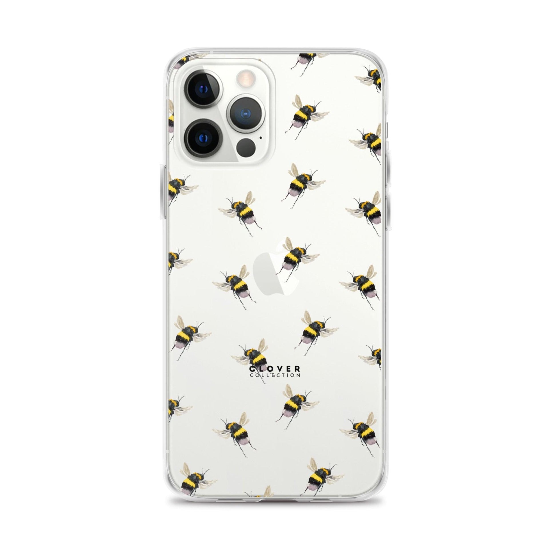 Flying Bee Clear Case for iPhone - Clover Collection Shop