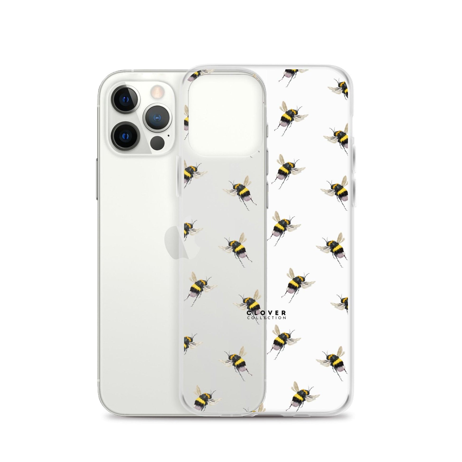 Flying Bee Clear Case for iPhone - Clover Collection Shop