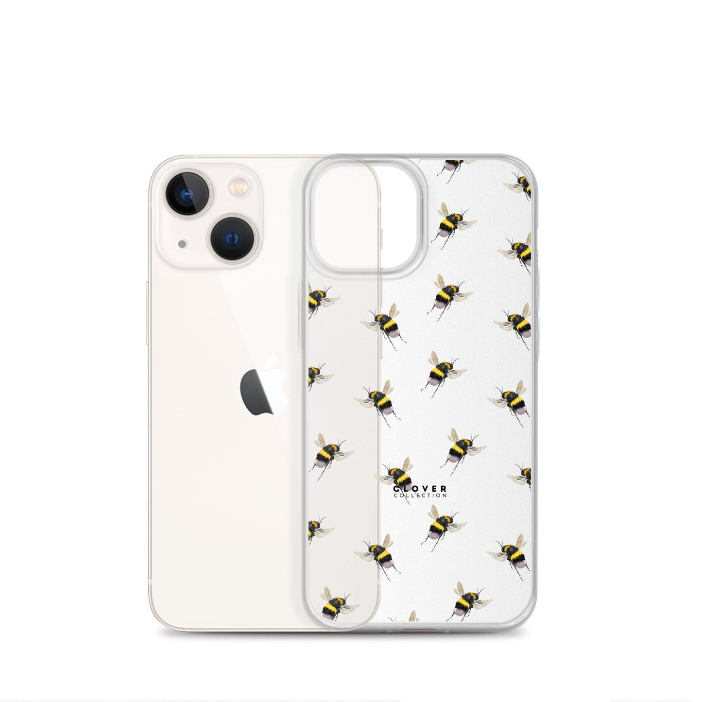 Flying Bee Clear Case for iPhone - Clover Collection Shop