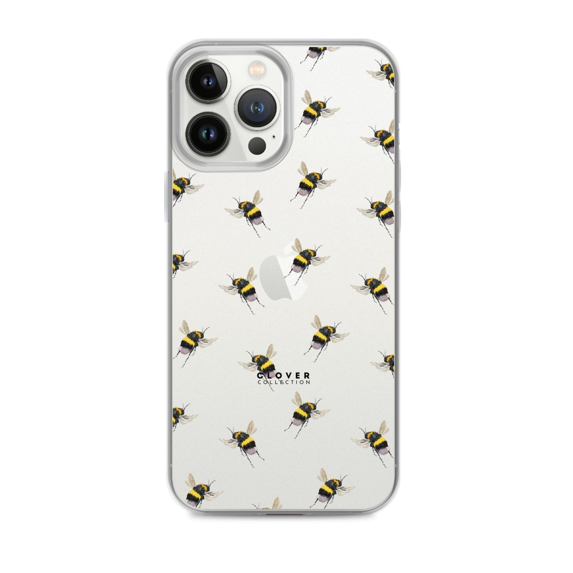 Flying Bee Clear Case for iPhone - Clover Collection Shop