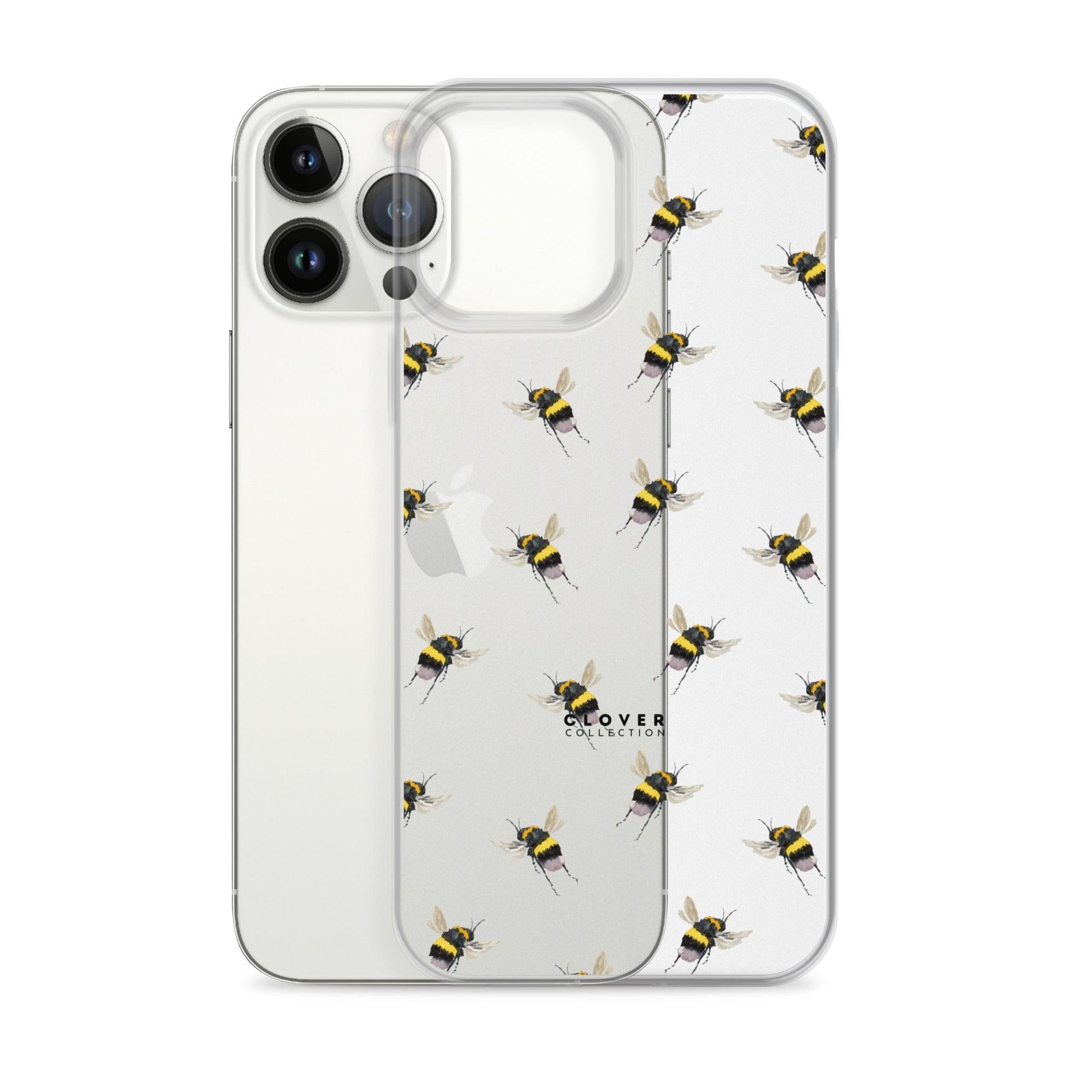 Flying Bee Clear Case for iPhone - Clover Collection Shop