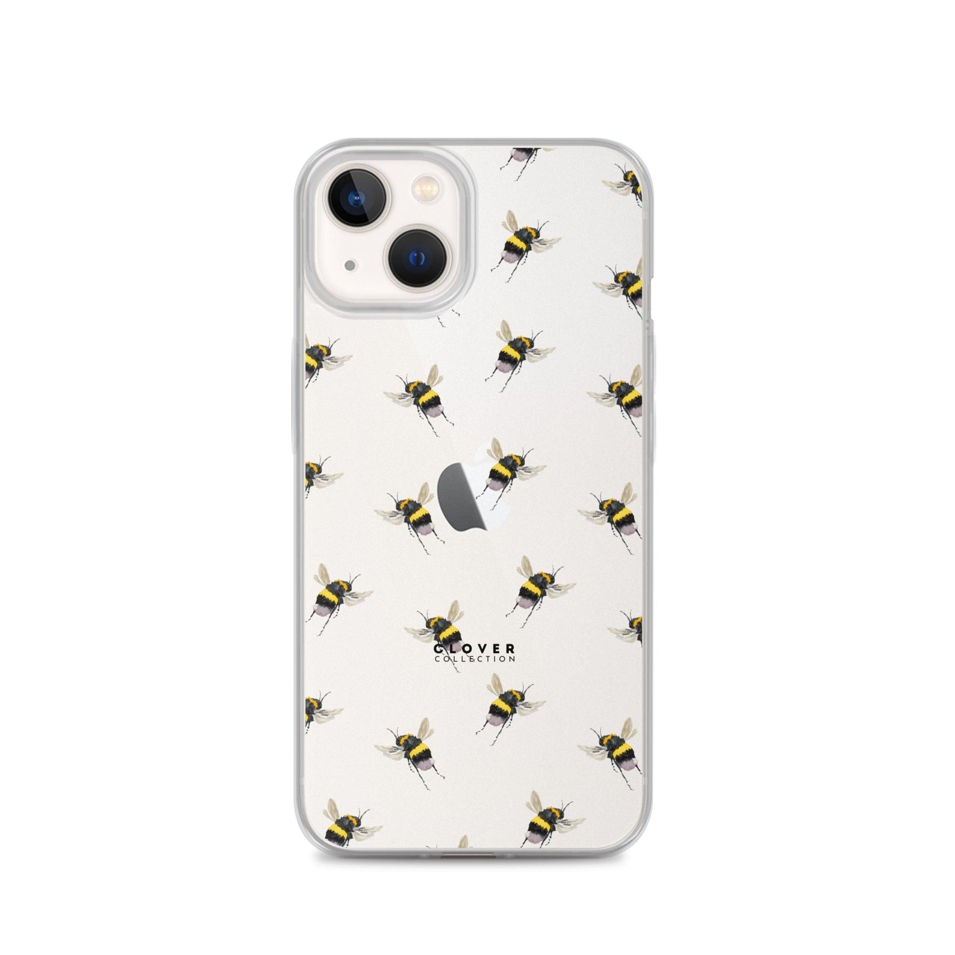 Flying Bee Clear Case for iPhone - Clover Collection Shop