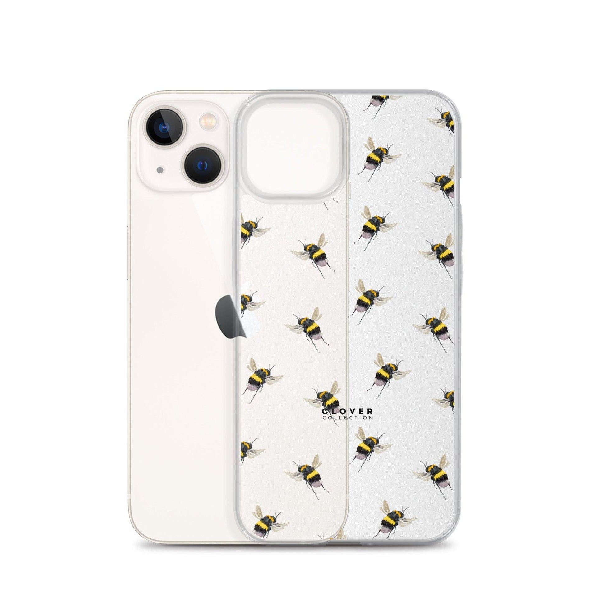 Flying Bee Clear Case for iPhone - Clover Collection Shop