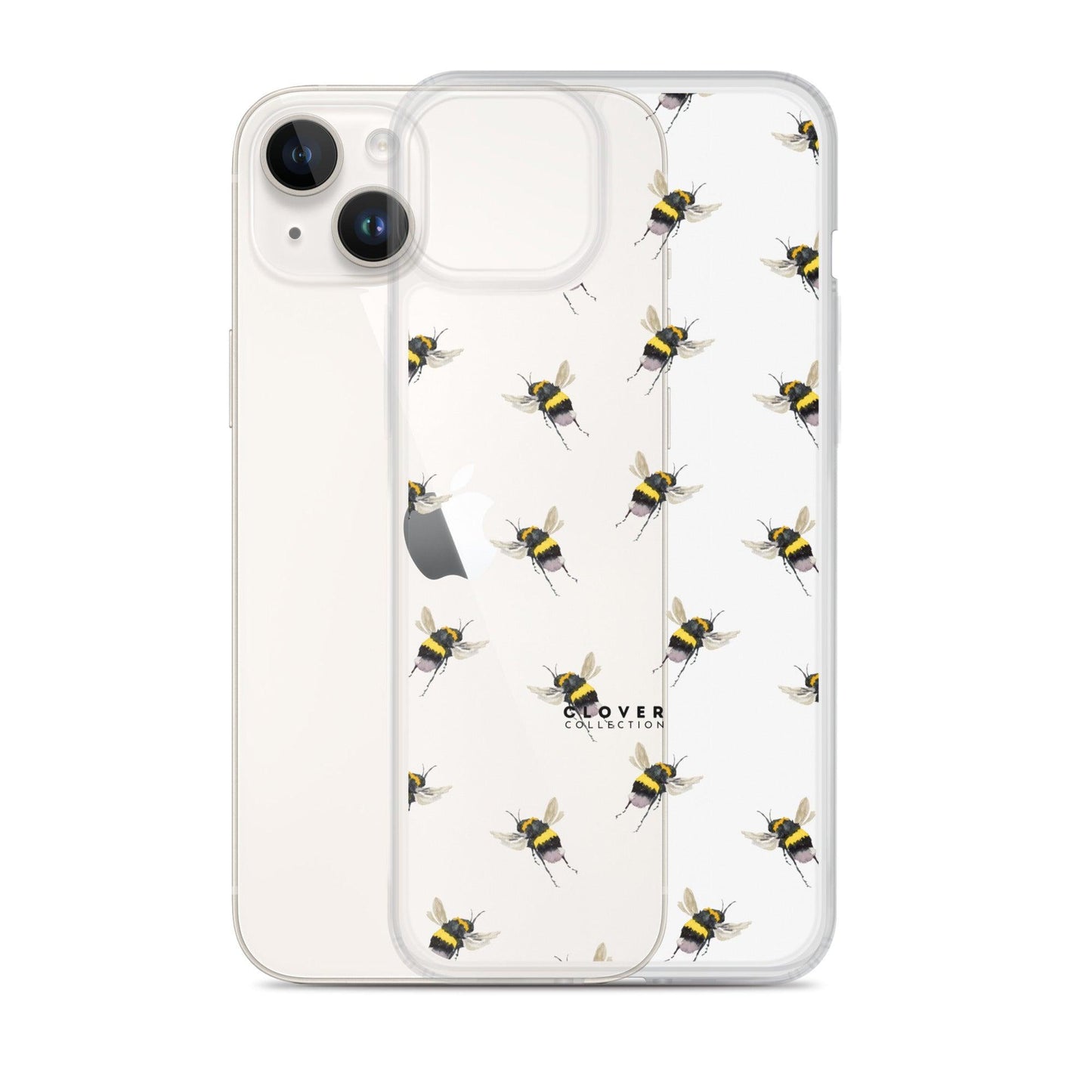 Flying Bee Clear Case for iPhone - Clover Collection Shop