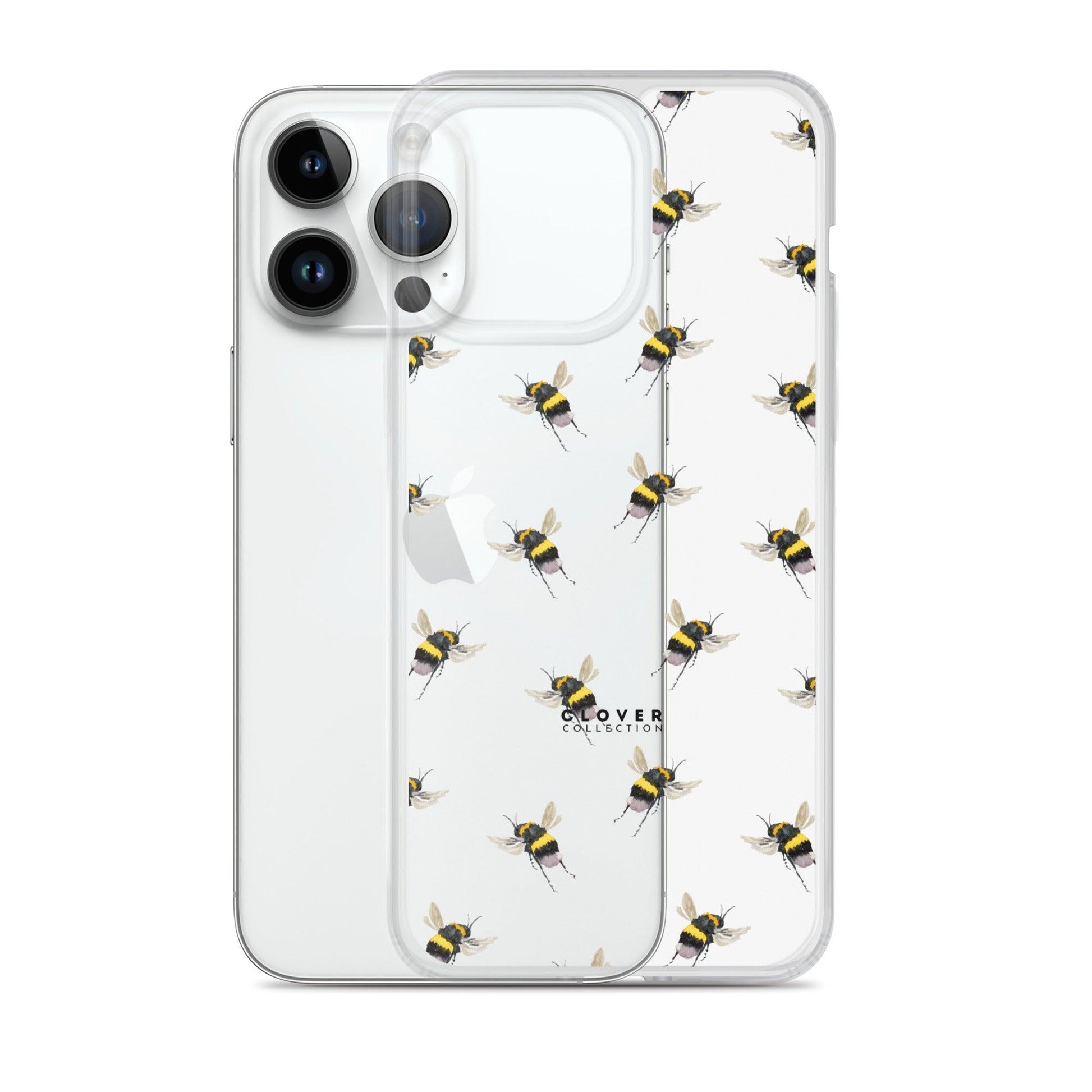 Flying Bee Clear Case for iPhone - Clover Collection Shop