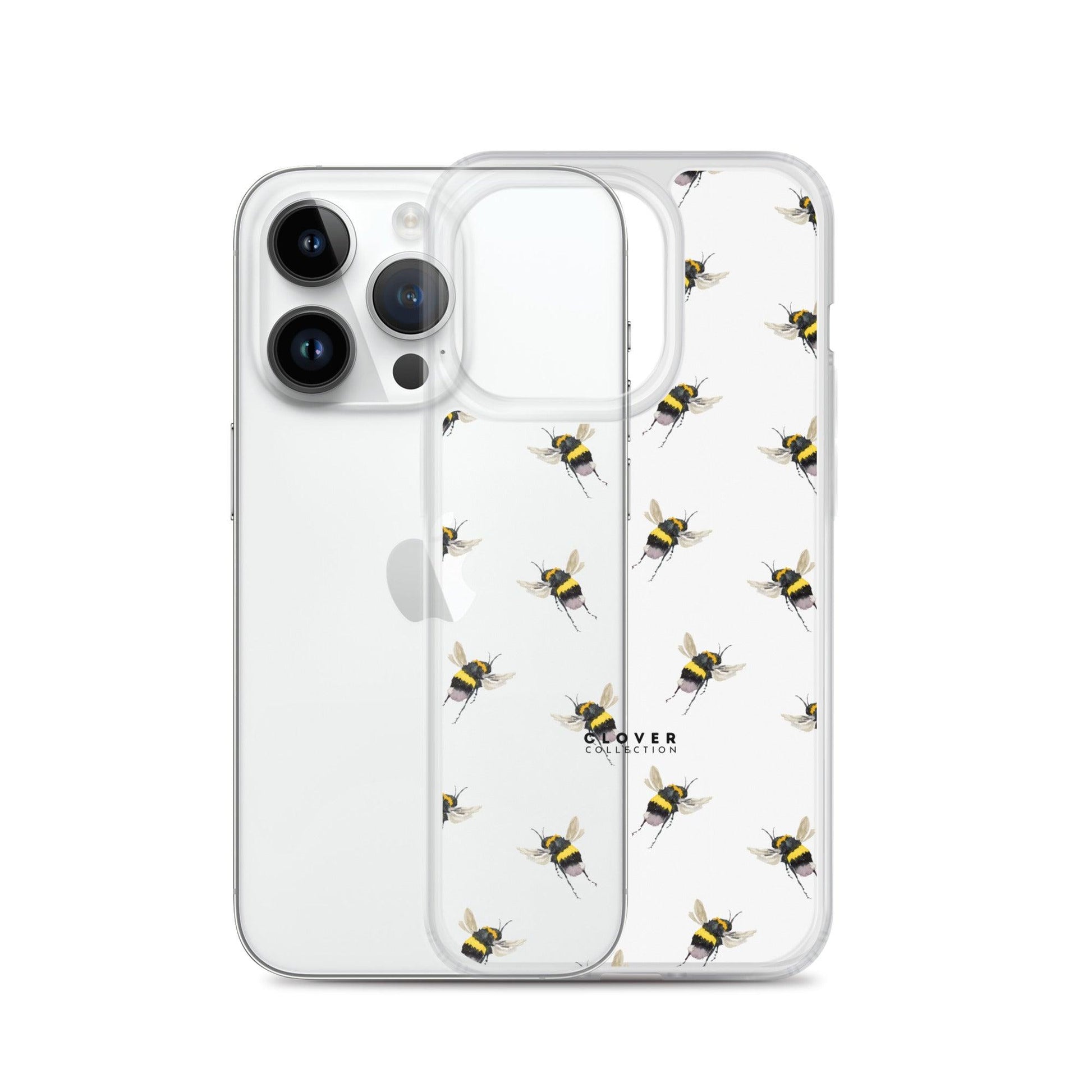 Flying Bee Clear Case for iPhone - Clover Collection Shop