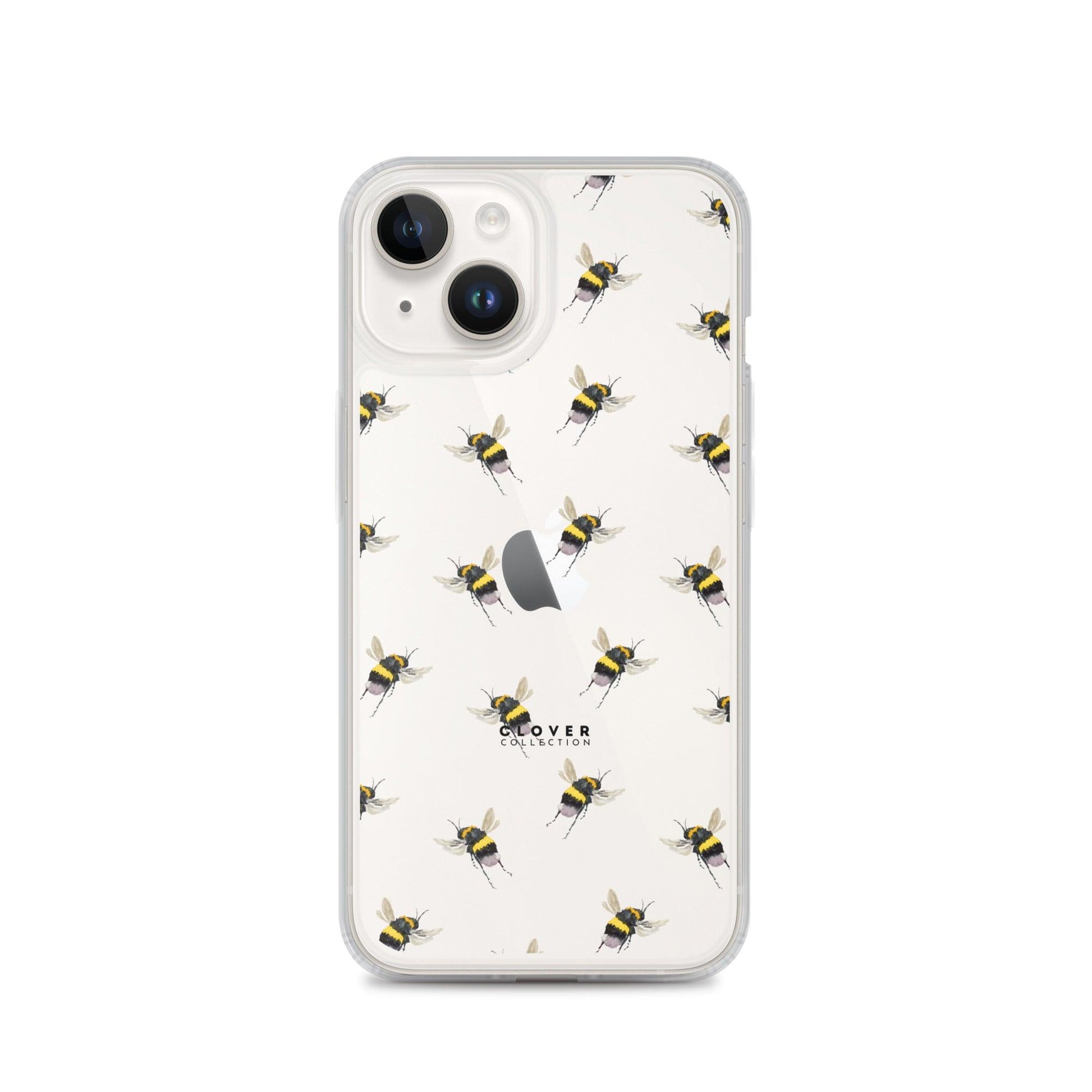 Flying Bee Clear Case for iPhone - Clover Collection Shop