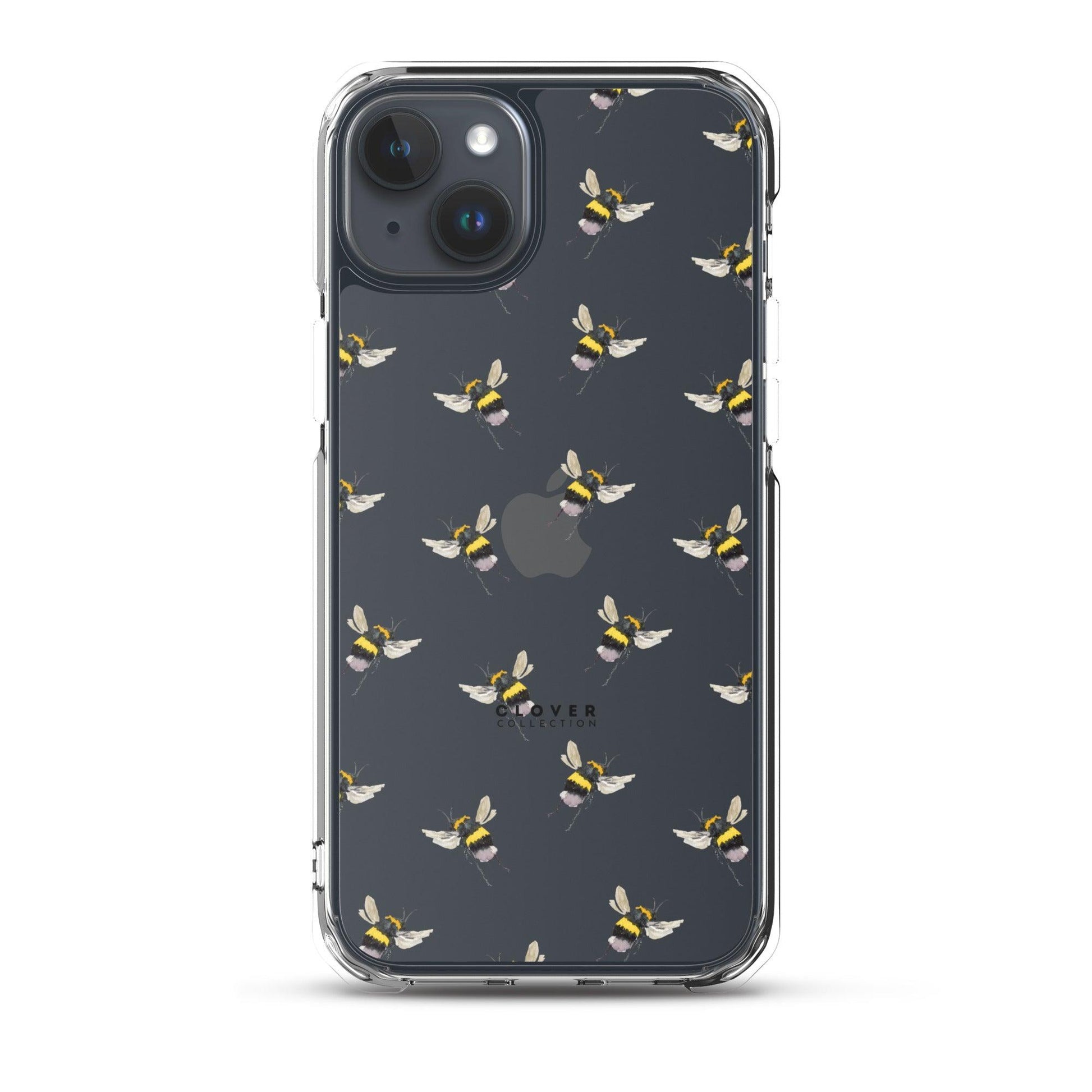 Flying Bee Clear Case for iPhone - Clover Collection Shop