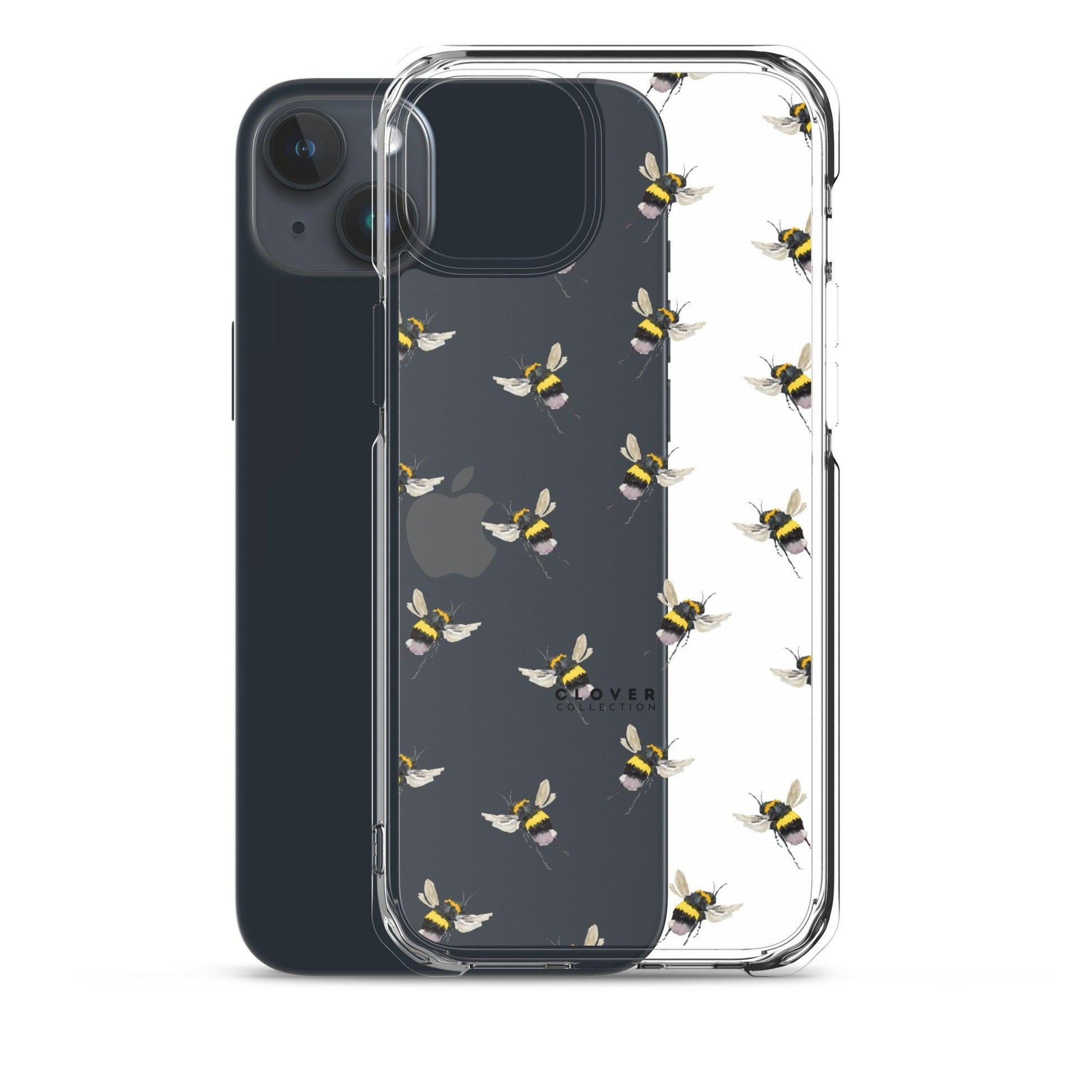 Flying Bee Clear Case for iPhone - Clover Collection Shop