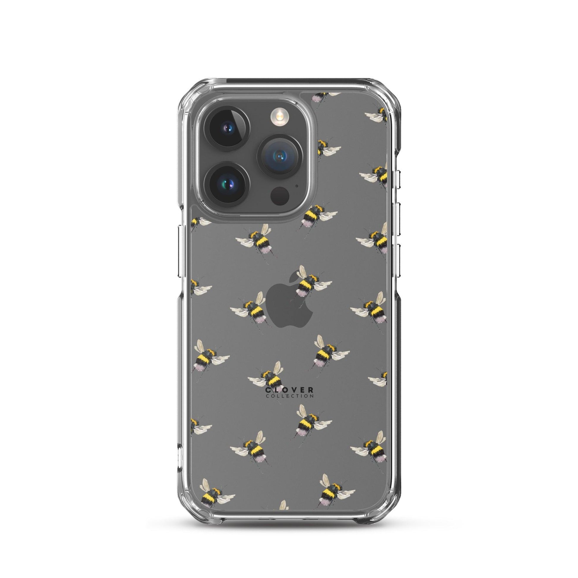 Flying Bee Clear Case for iPhone - Clover Collection Shop