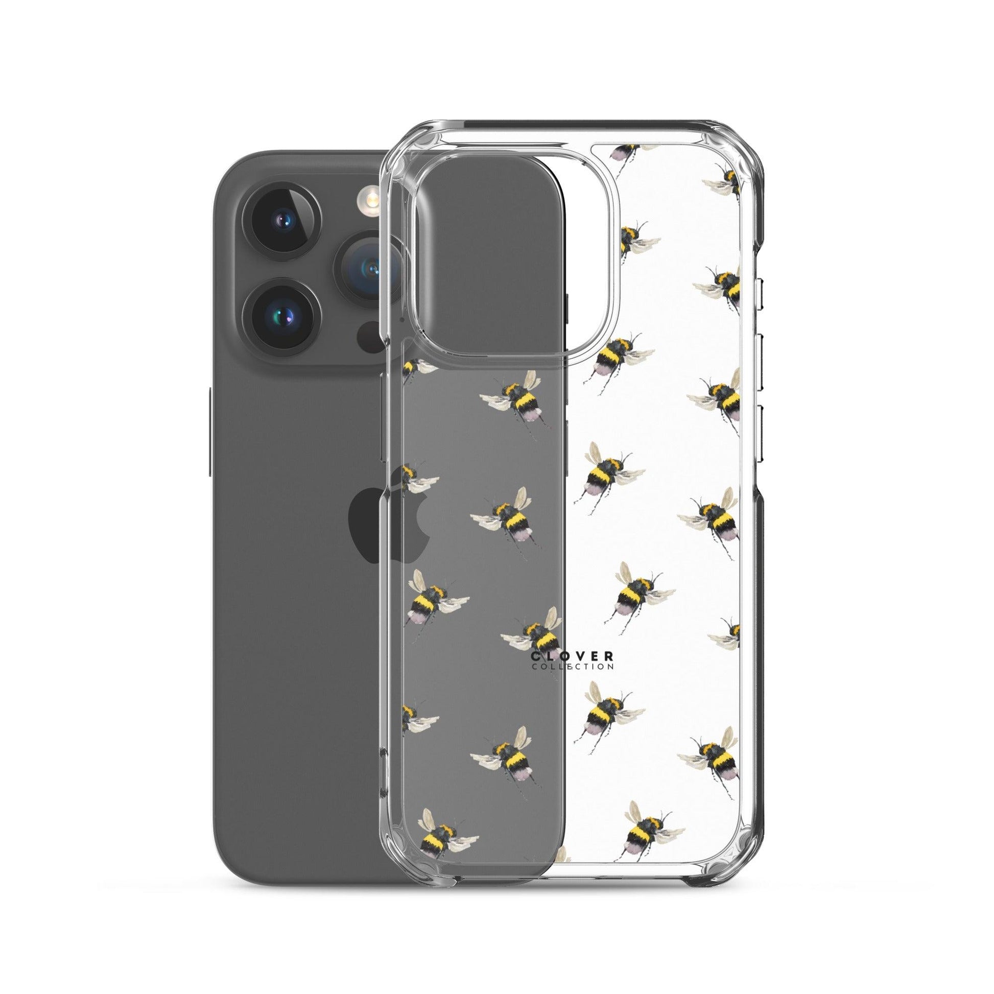 Flying Bee Clear Case for iPhone - Clover Collection Shop