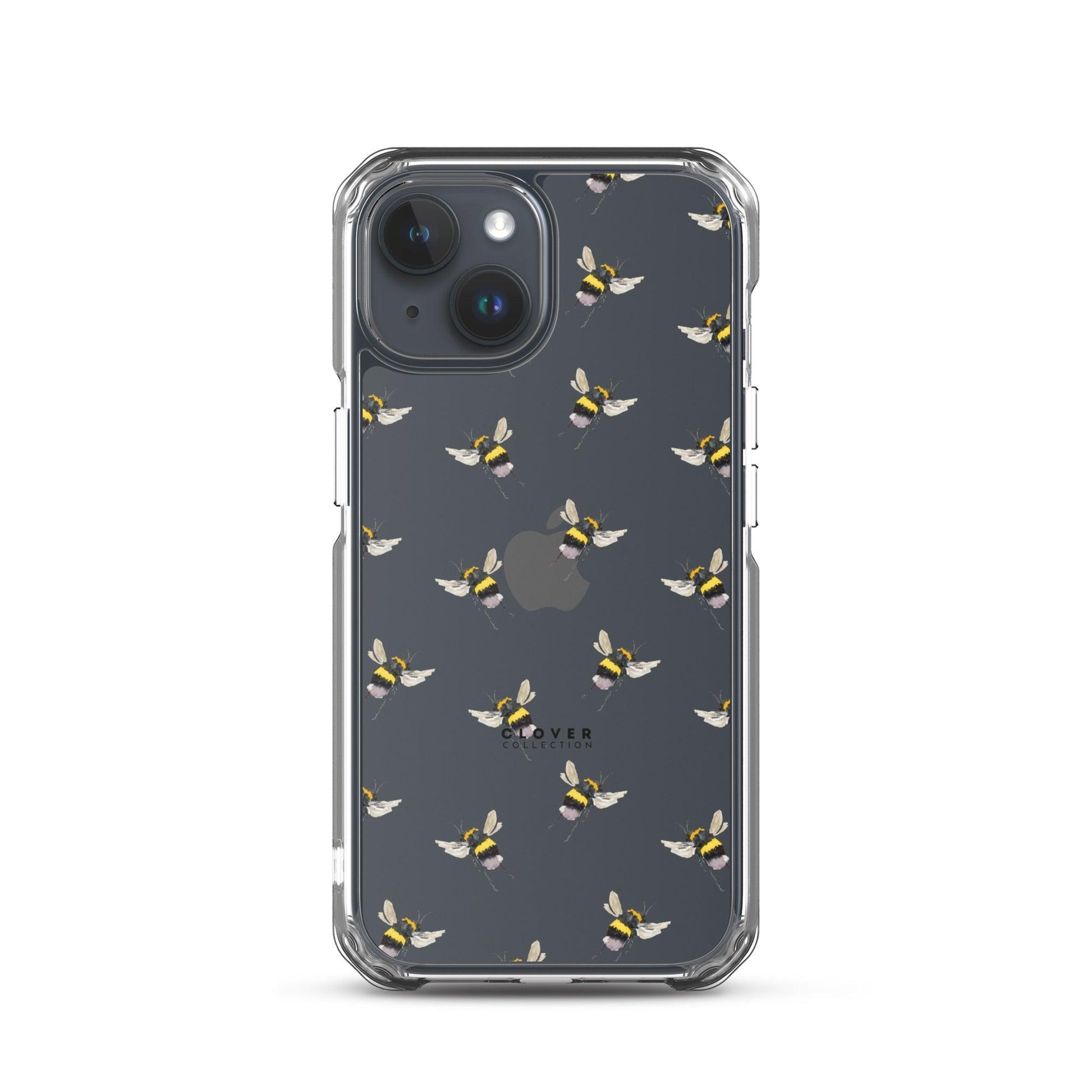 Flying Bee Clear Case for iPhone - Clover Collection Shop