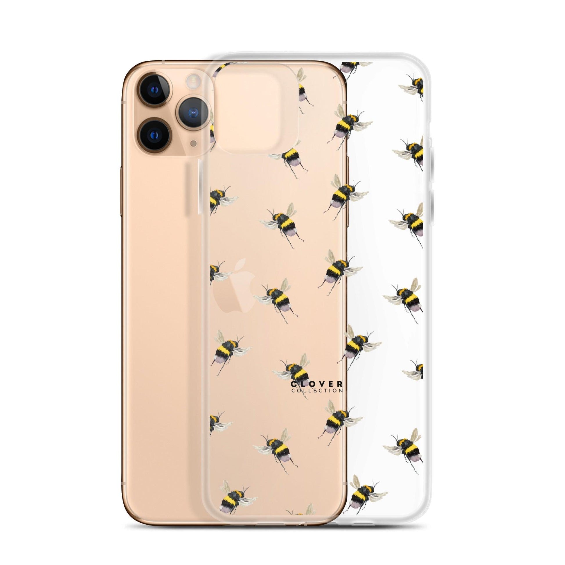 Flying Bee Clear Case for iPhone - Clover Collection Shop