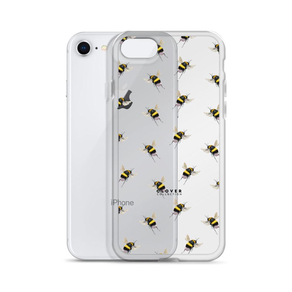 Flying Bee Clear Case for iPhone - Clover Collection Shop