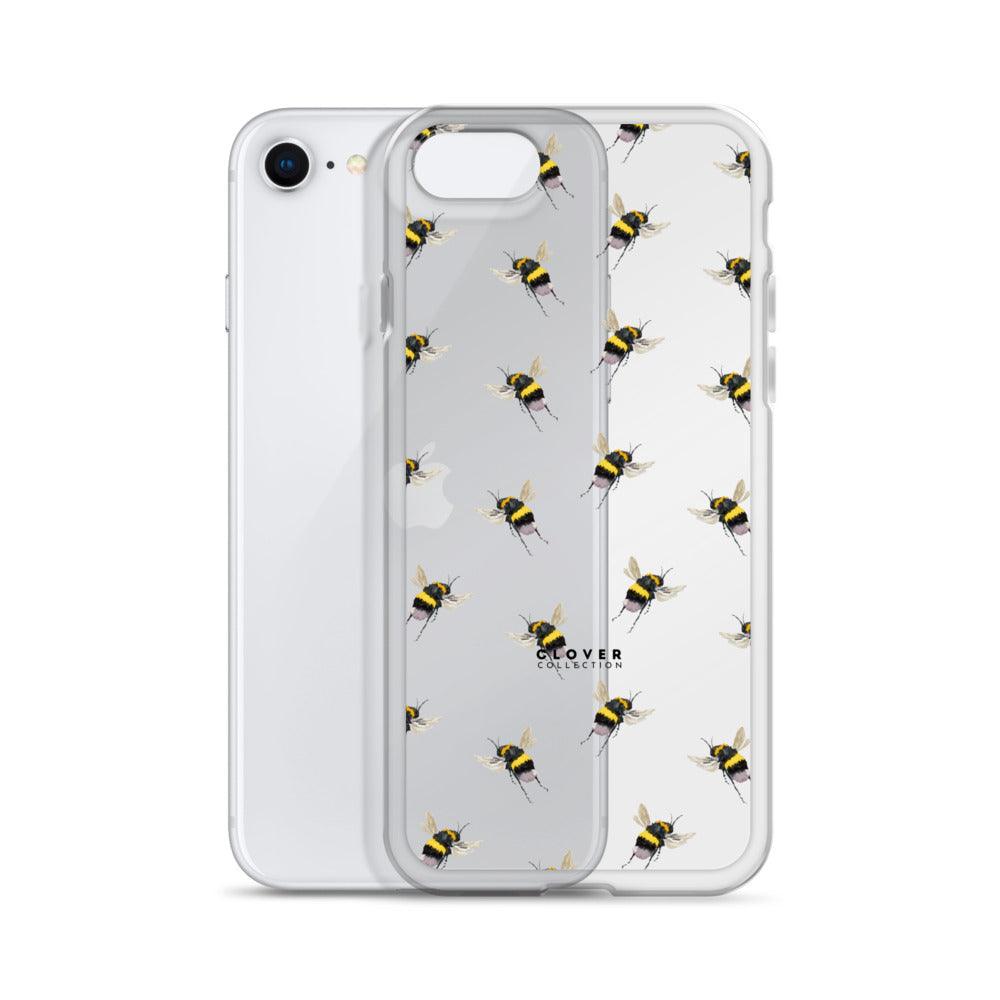 Flying Bee Clear Case for iPhone - Clover Collection Shop