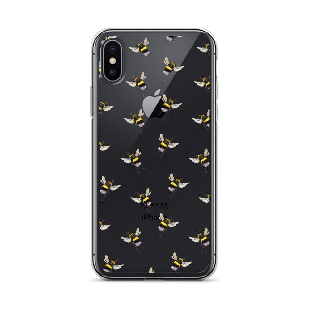 Flying Bee Clear Case for iPhone - Clover Collection Shop