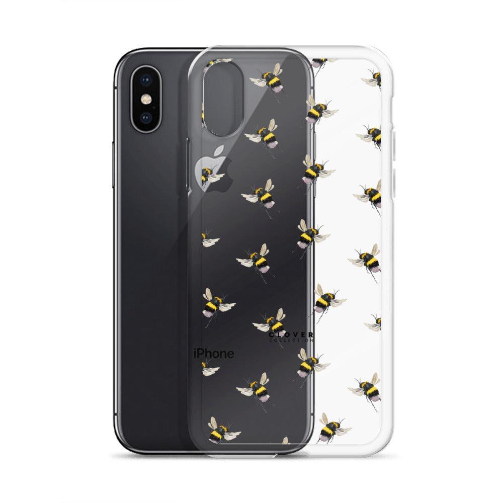 Flying Bee Clear Case for iPhone - Clover Collection Shop