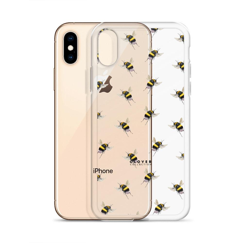 Flying Bee Clear Case for iPhone - Clover Collection Shop