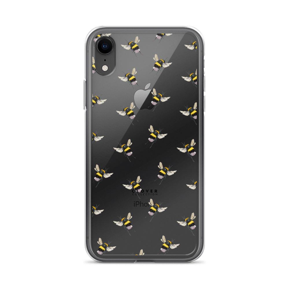 Flying Bee Clear Case for iPhone - Clover Collection Shop