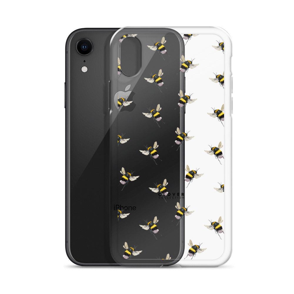 Flying Bee Clear Case for iPhone - Clover Collection Shop