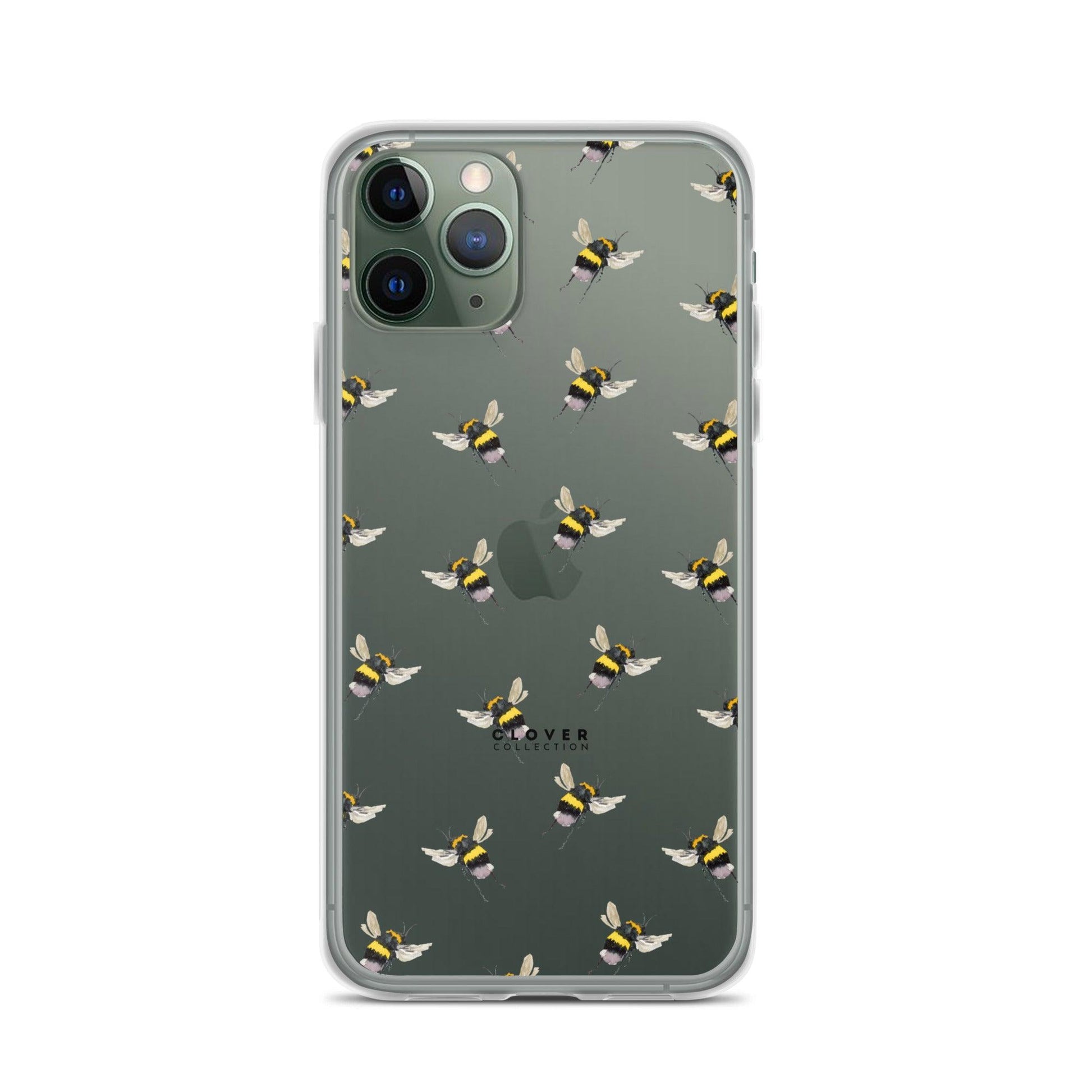 Flying Bee Clear Case for iPhone - Clover Collection Shop