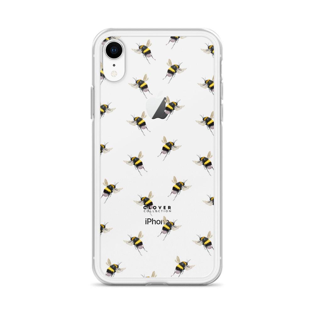 Flying Bee Clear Case for iPhone - Clover Collection Shop