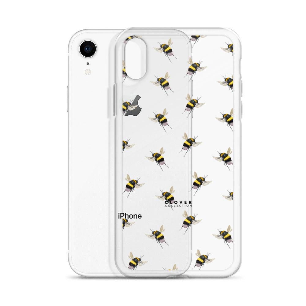 Flying Bee Clear Case for iPhone - Clover Collection Shop