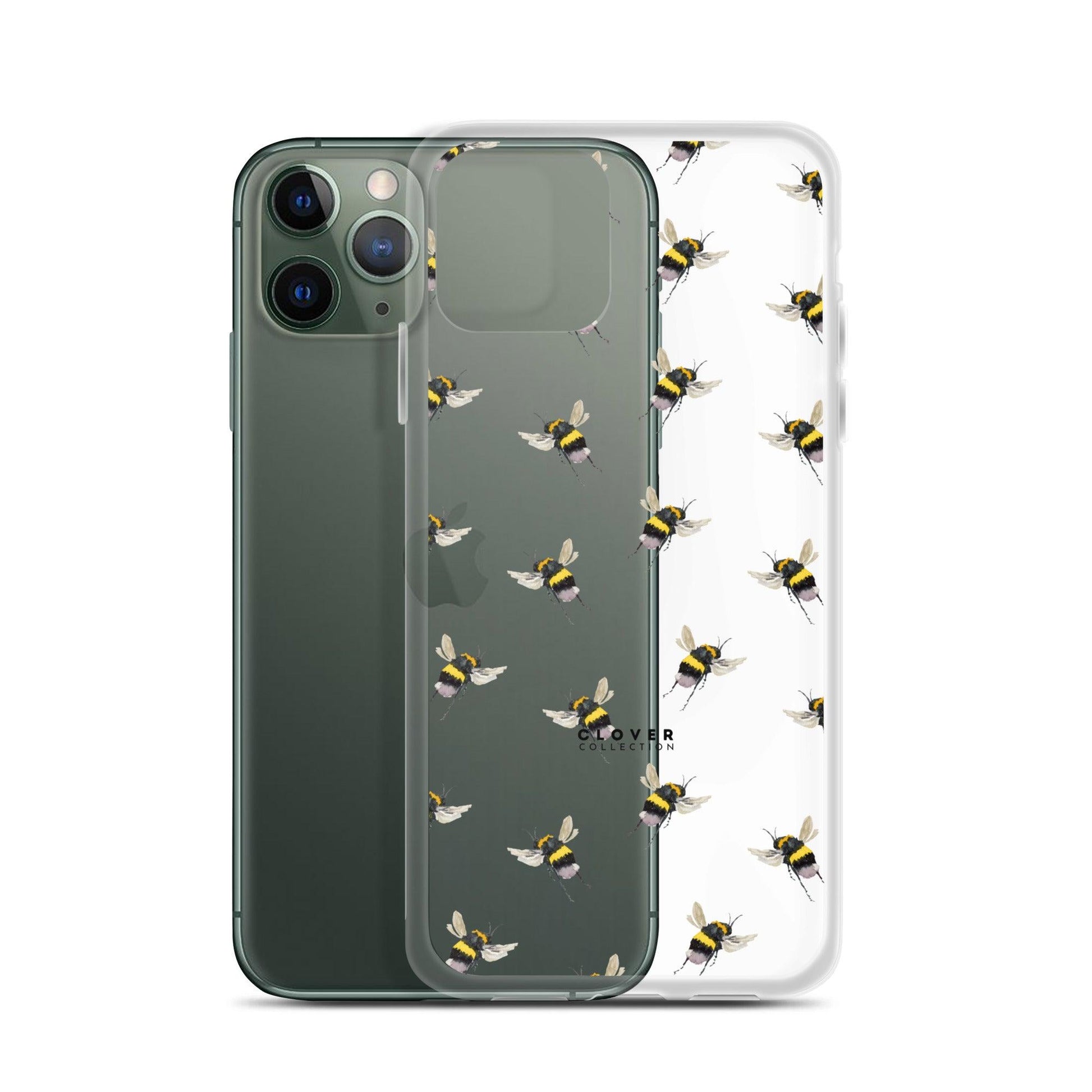 Flying Bee Clear Case for iPhone - Clover Collection Shop