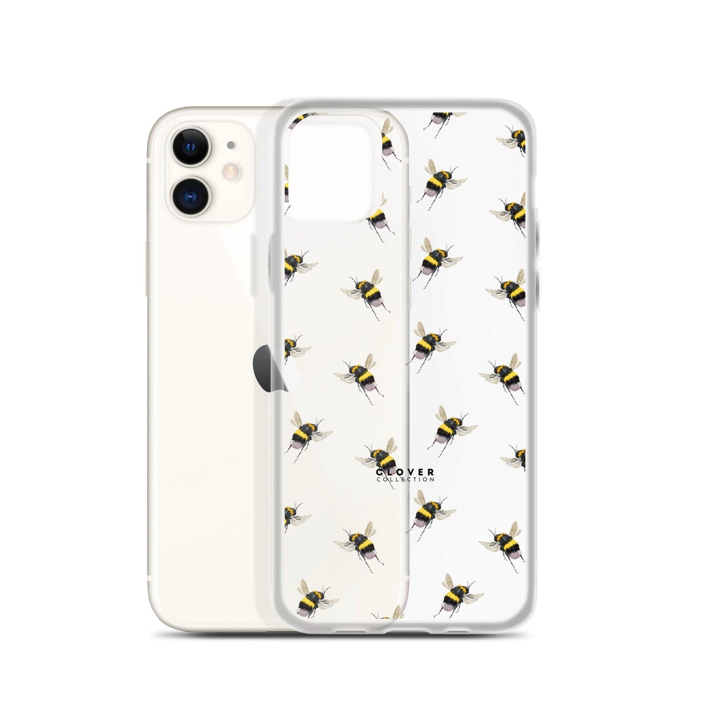 Flying Bee Clear Case for iPhone - Clover Collection Shop