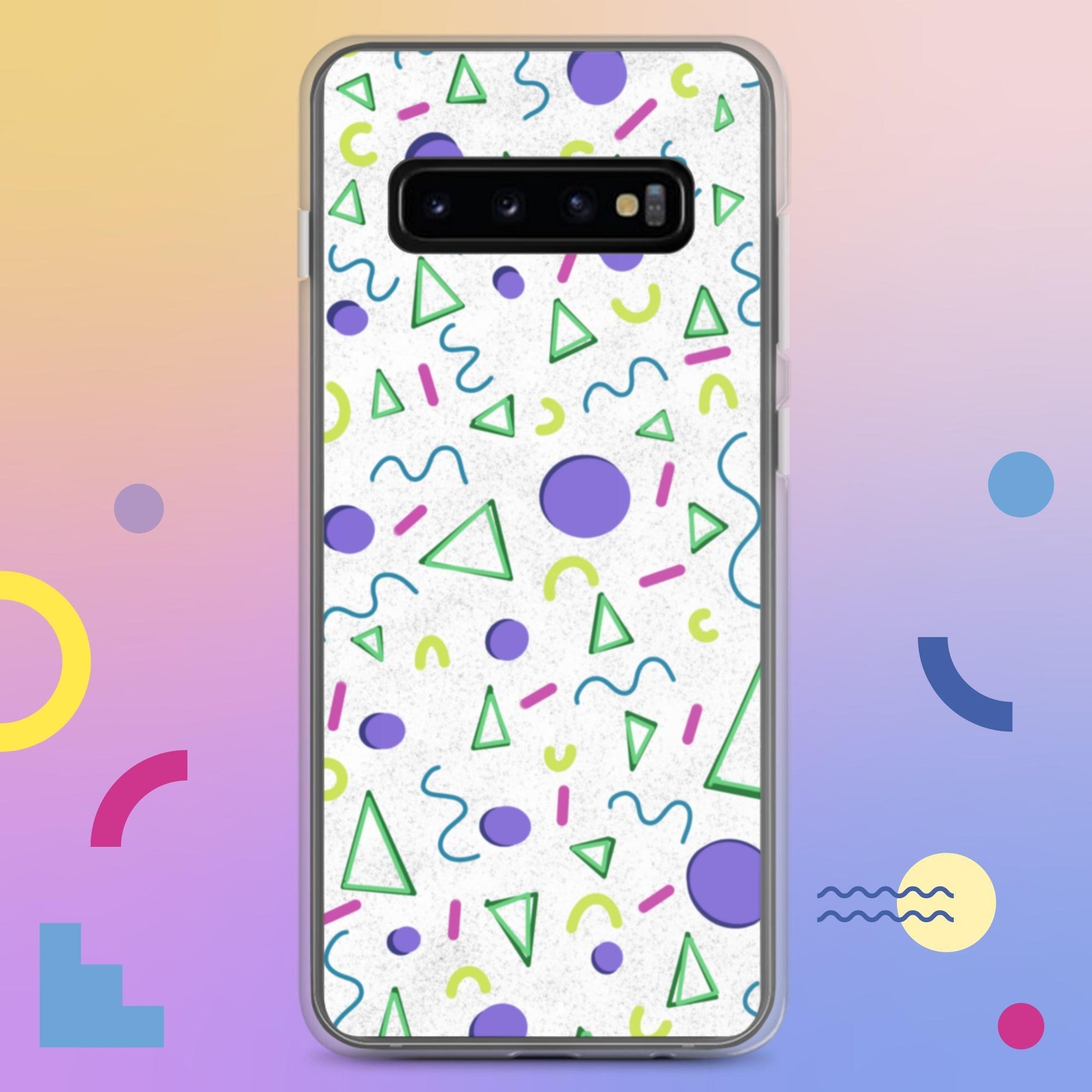 Funky Shapes Summer Vibes Clear Case for Samsung® - Clover Collection Shop