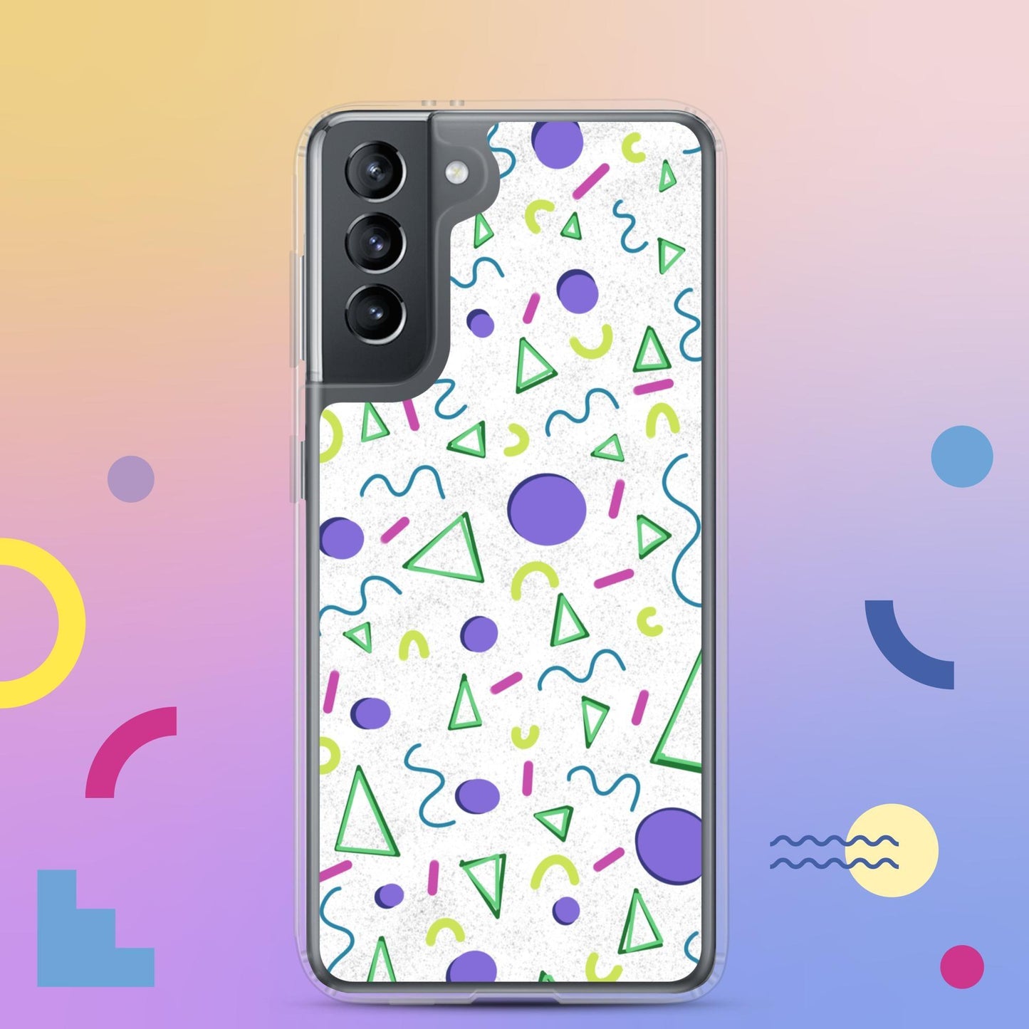 Funky Shapes Summer Vibes Clear Case for Samsung® - Clover Collection Shop