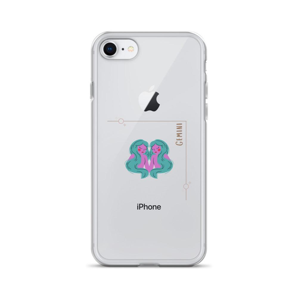 Gemini Star Sign Clear Case for iPhone® - Clover Collection Shop