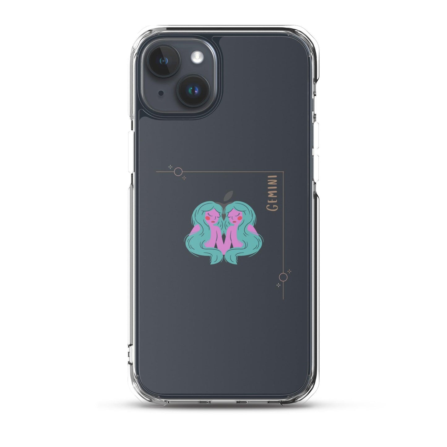 Gemini Star Sign Clear Case for iPhone® - Clover Collection Shop