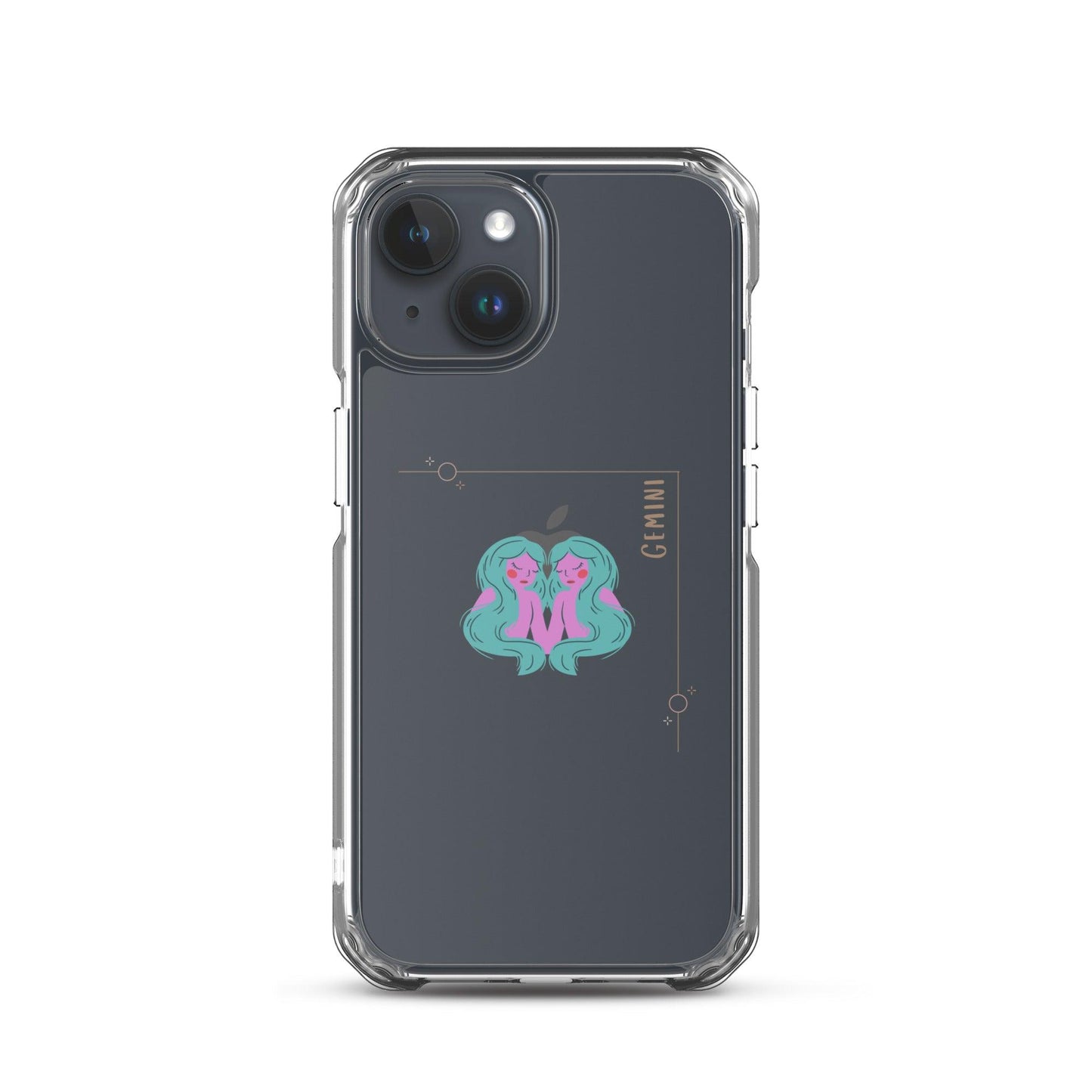 Gemini Star Sign Clear Case for iPhone® - Clover Collection Shop