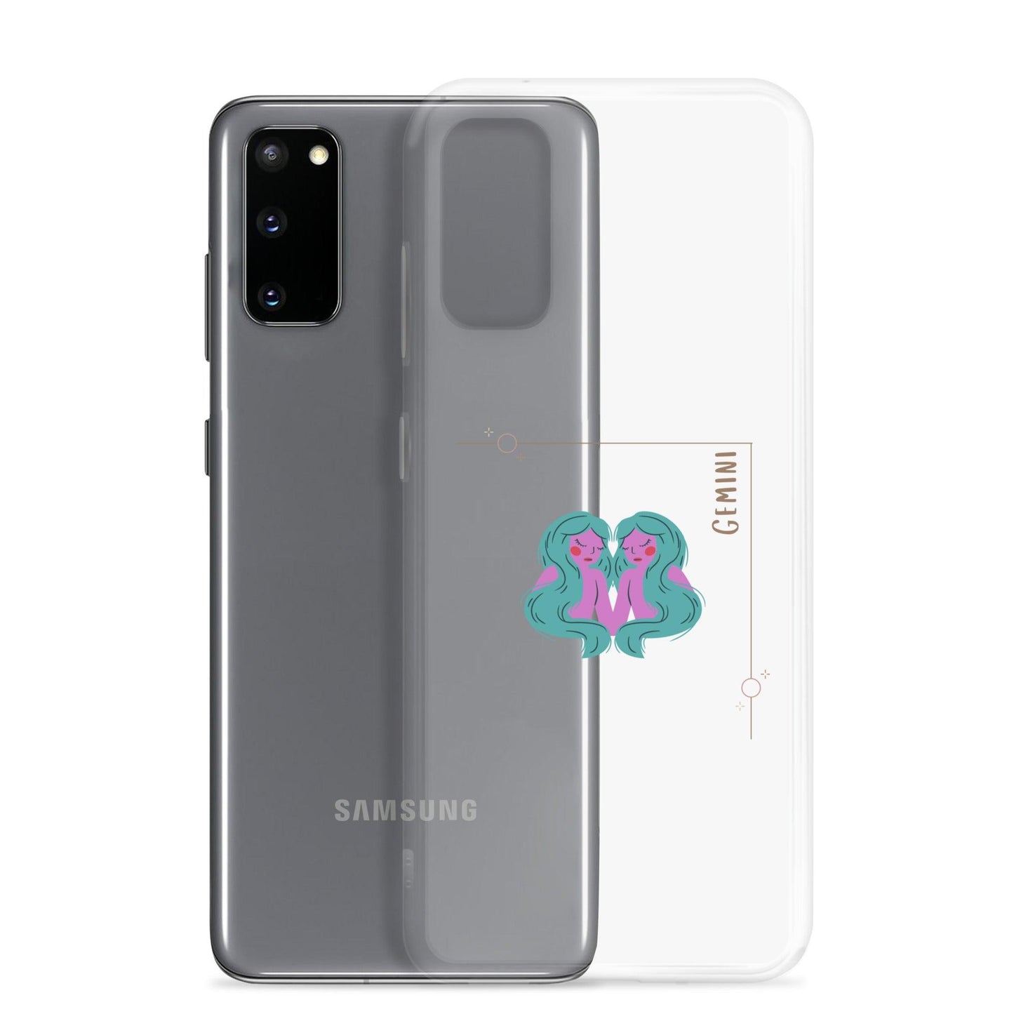 Gemini Star Sign Clear Case for Samsung® - Clover Collection Shop