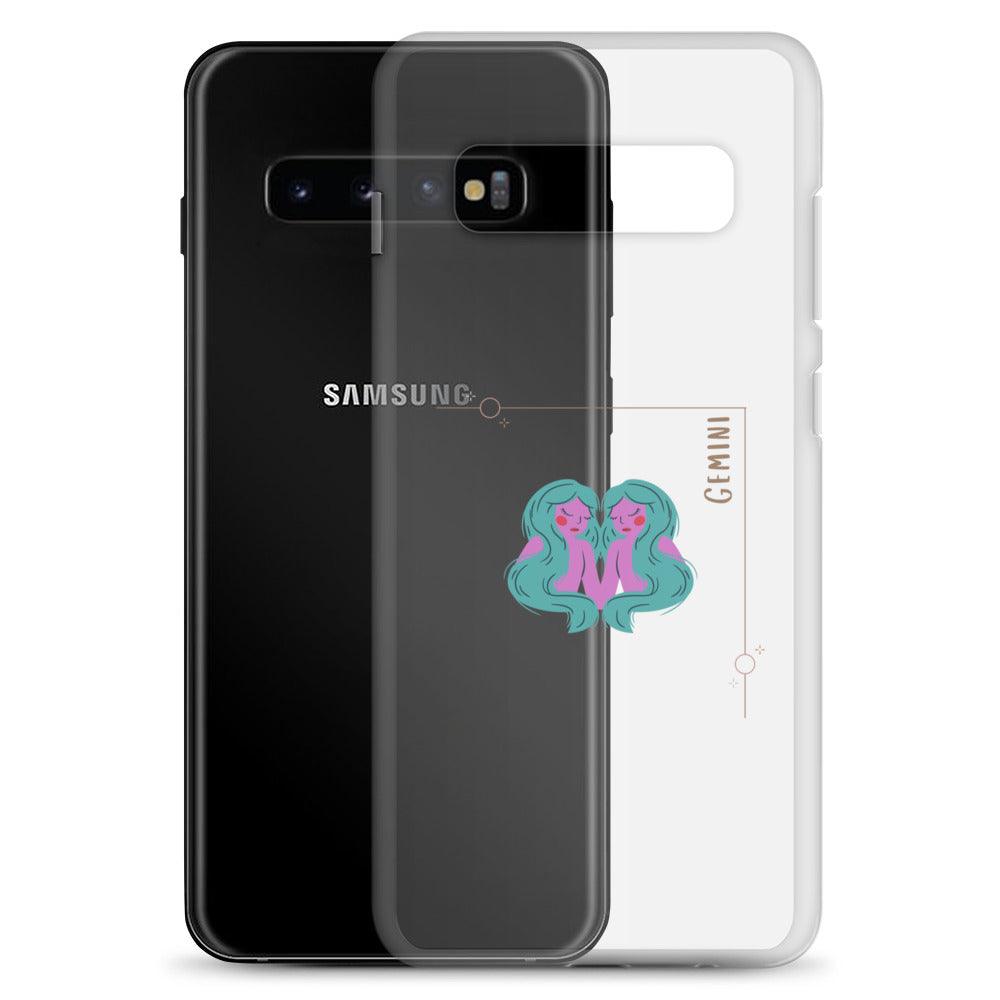 Gemini Star Sign Clear Case for Samsung® - Clover Collection Shop