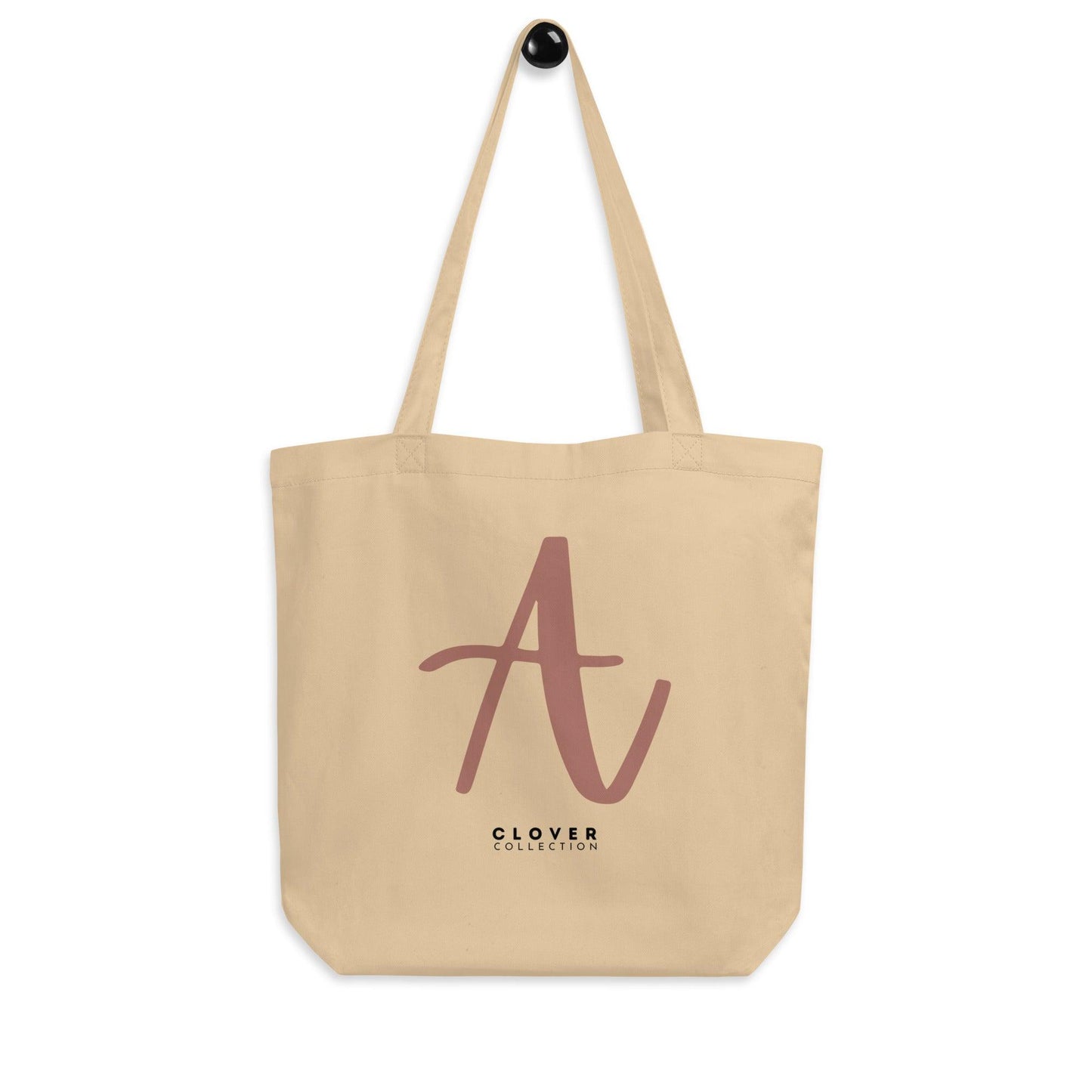 Initial “A” Eco Tote Bag - Clover Collection Shop